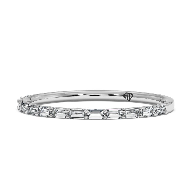 Platinum Celeste Wedding Band