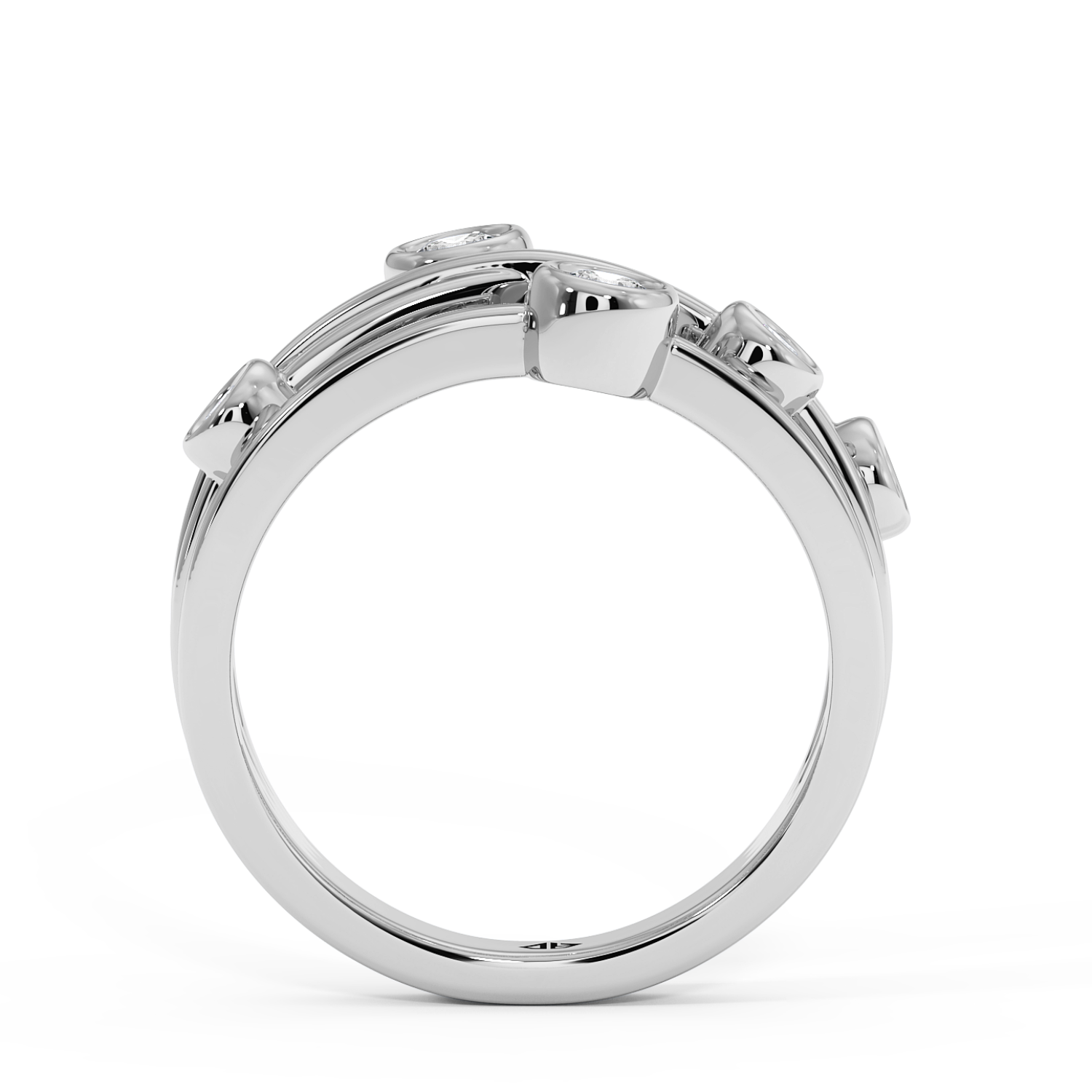 Platinum Bubble Ring