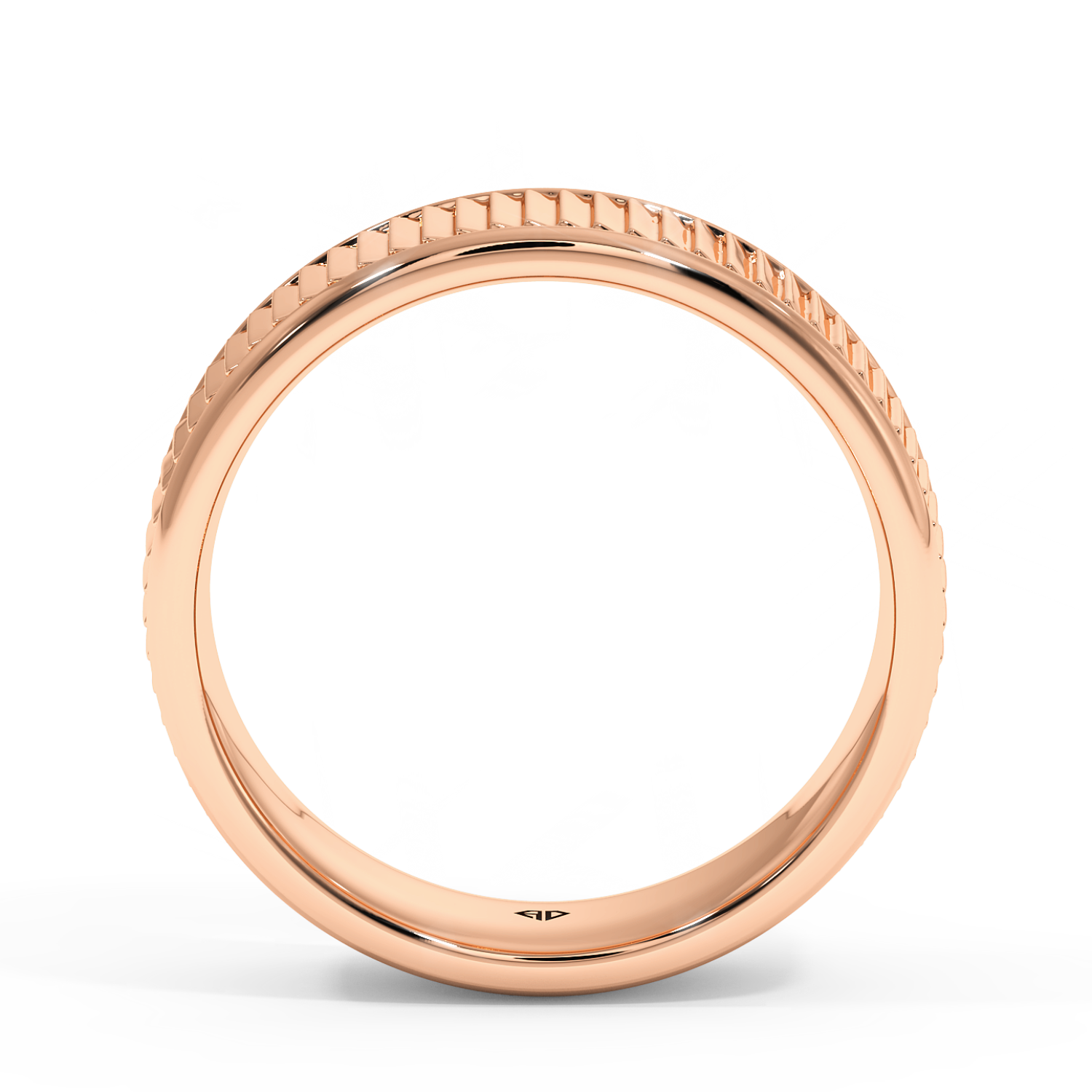 18K Rose Gold RING-071 Wedding Band