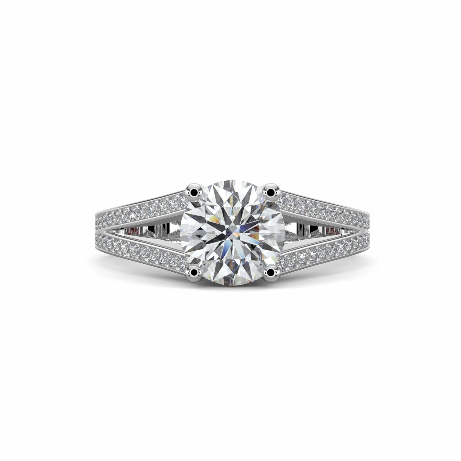 18K White Gold Athena Engagement Ring