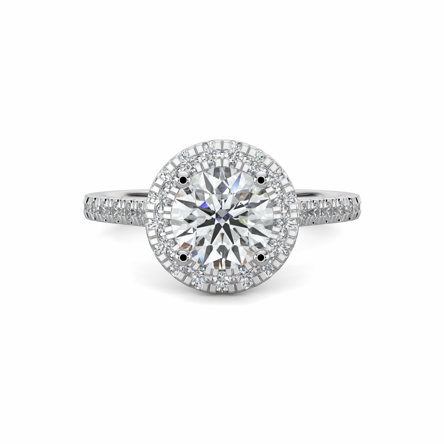 18K White Gold Irene Engagement Ring