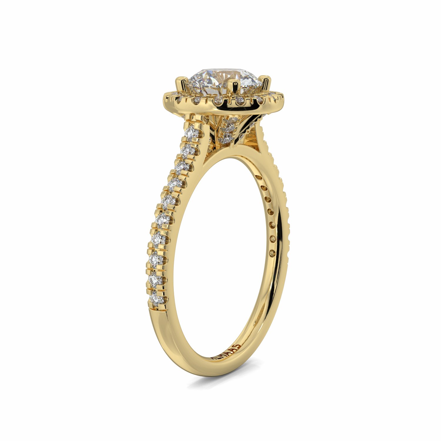 18K Yellow Gold Irene Engagement Ring