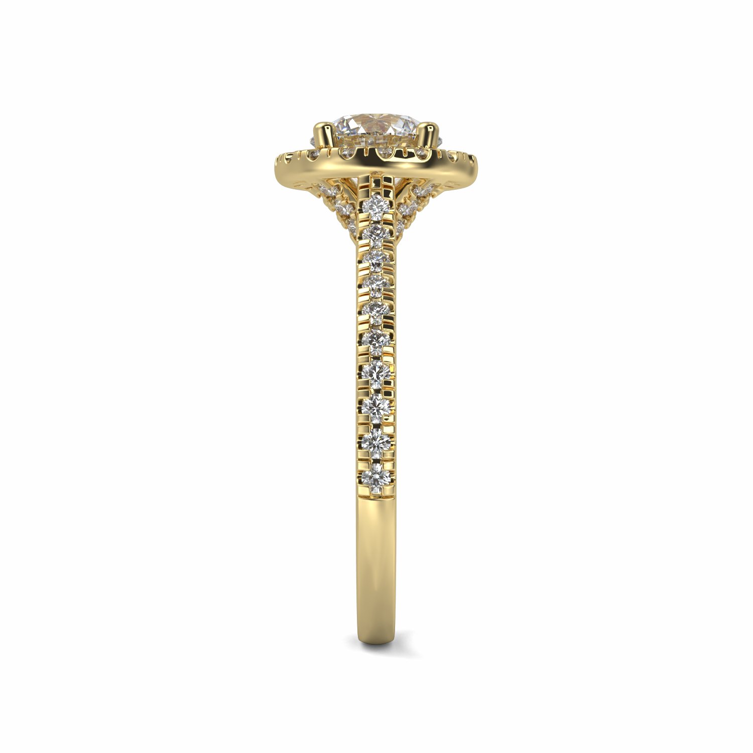 18K Yellow Gold Irene Engagement Ring