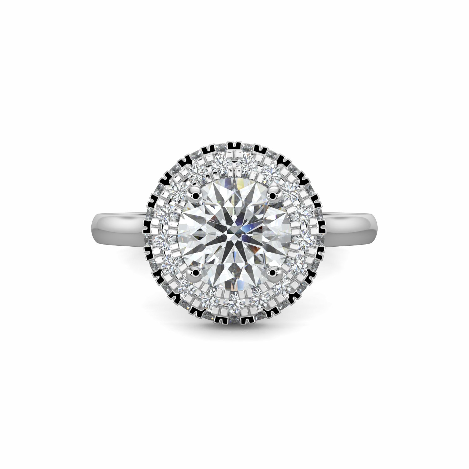 18K White Gold Fay Engagement Ring