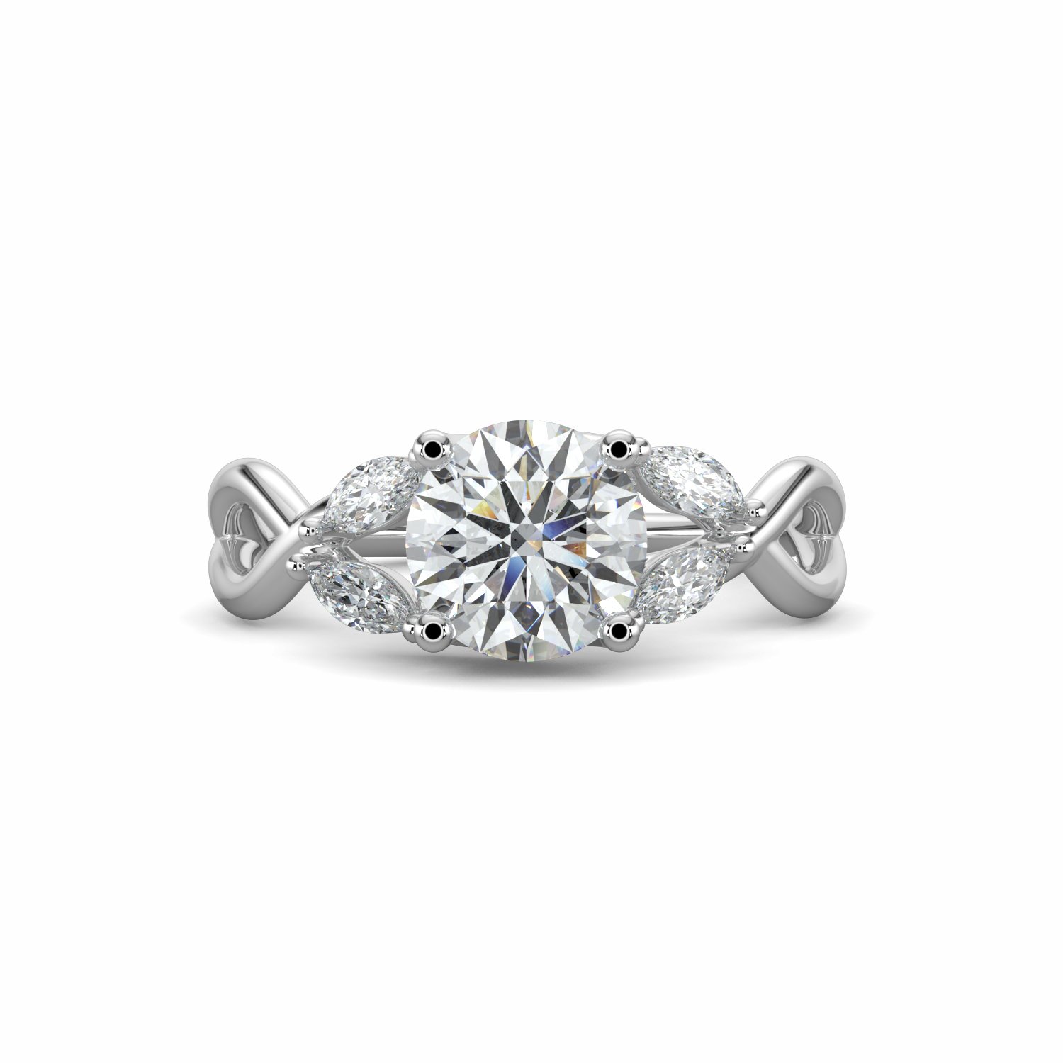 18K White Gold Primrose Engagement Ring