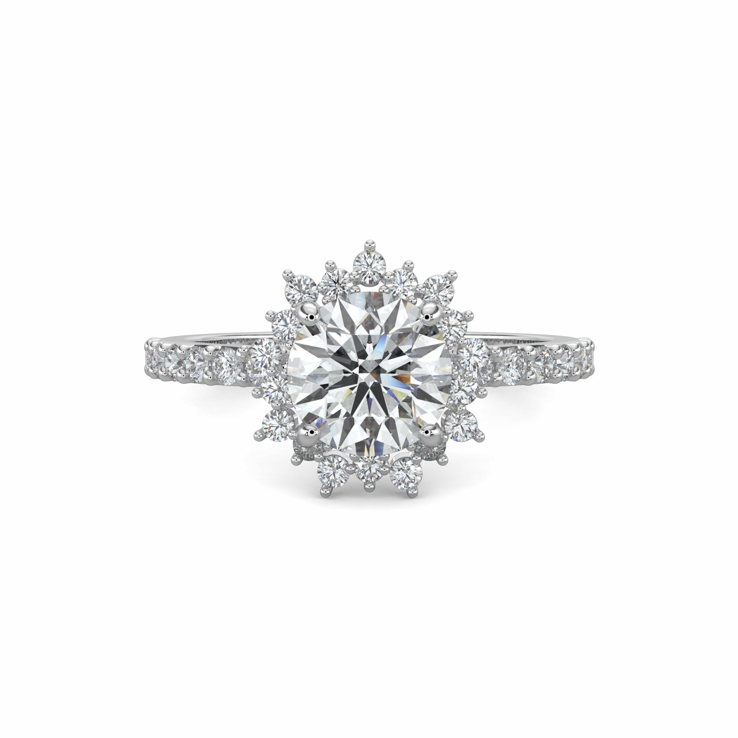 18K White Gold Twilight Engagement Ring