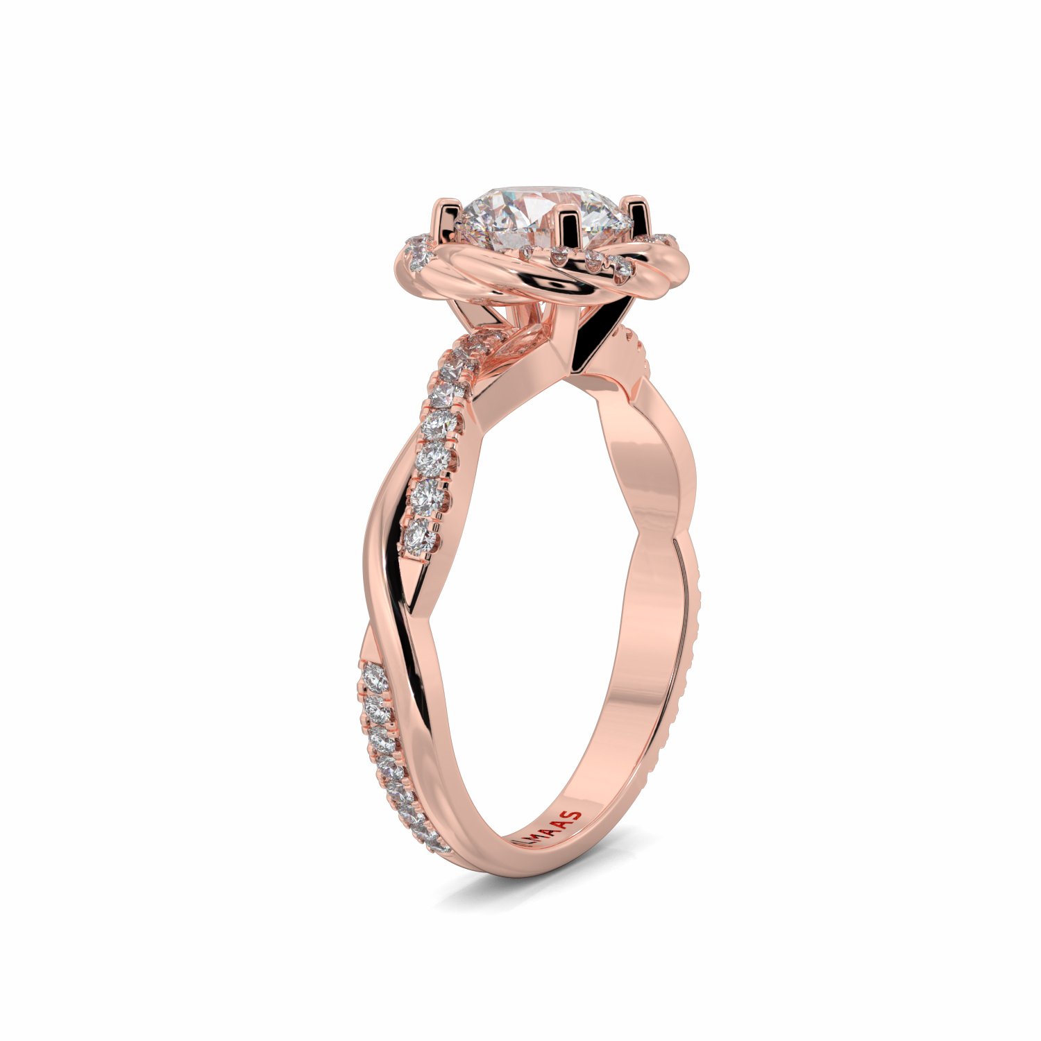 18K Rose Gold Oceana Engagement Ring