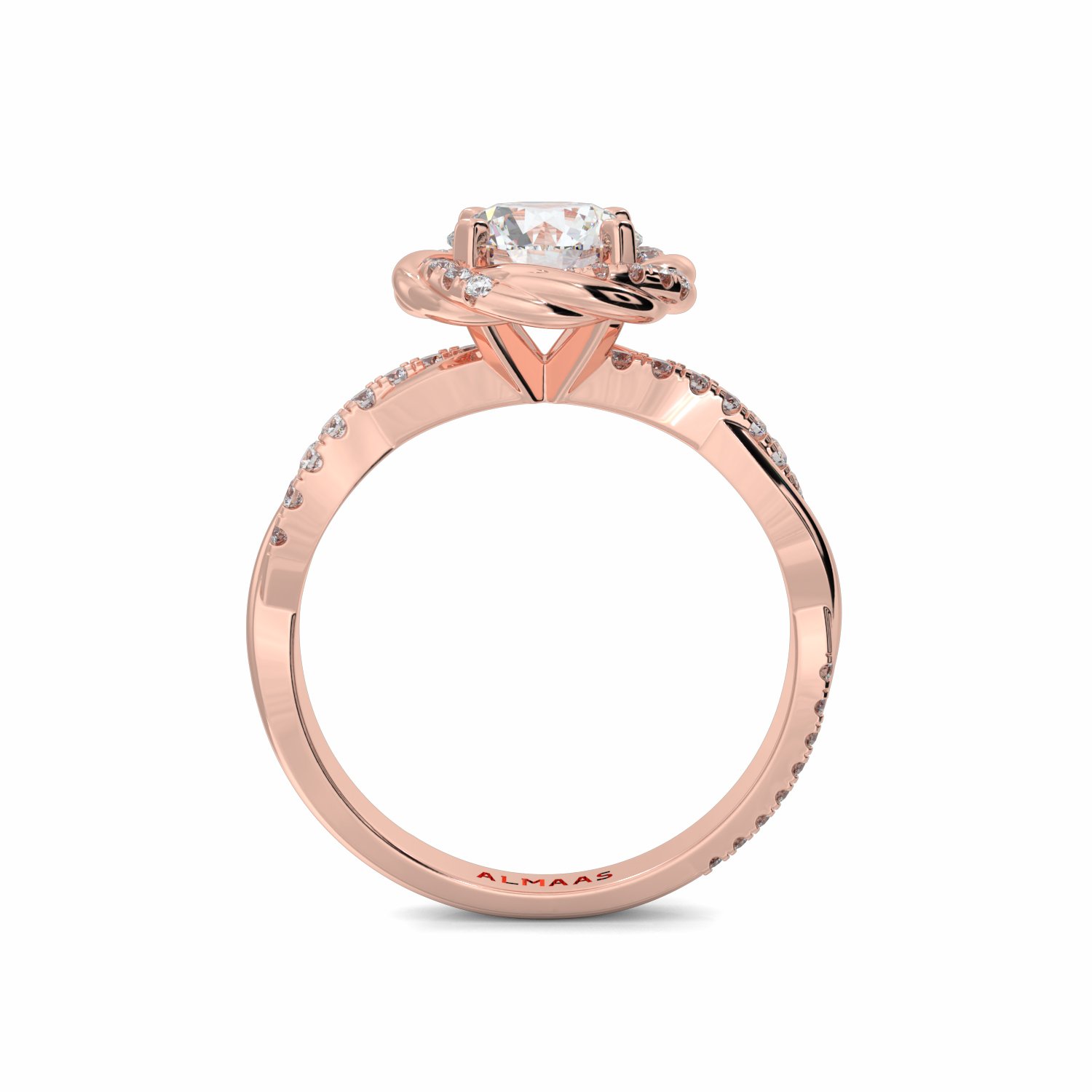 18K Rose Gold Oceana Engagement Ring