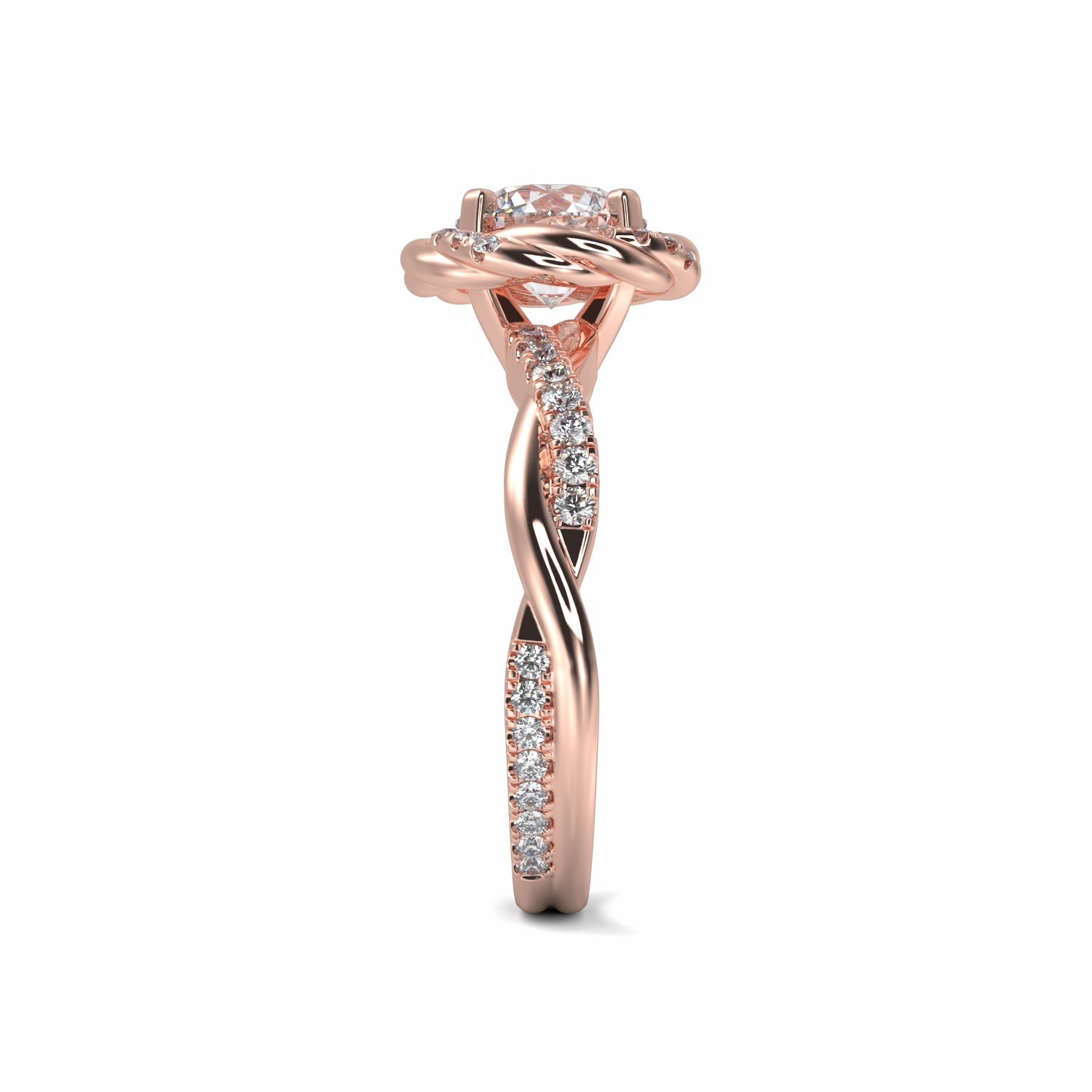 18K Rose Gold Oceana Engagement Ring