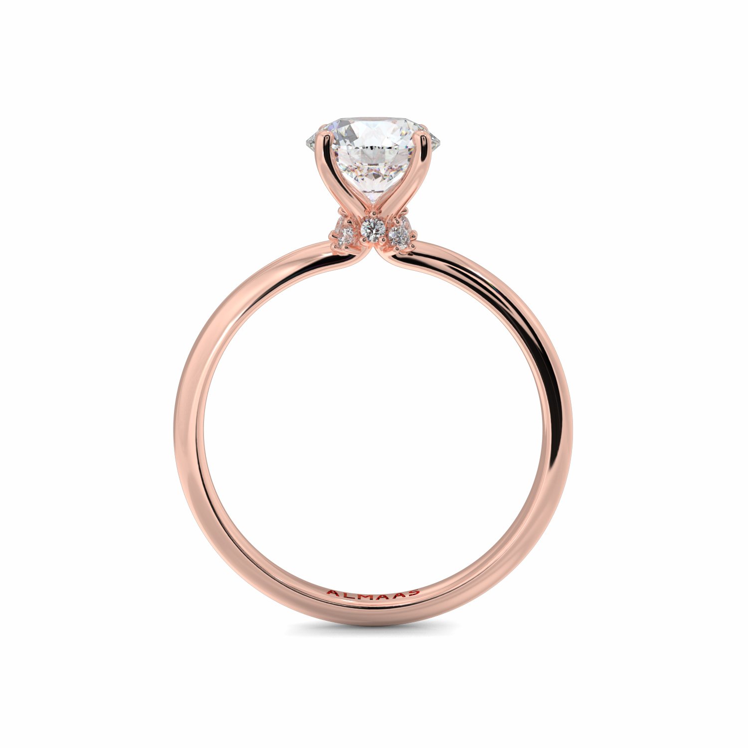 18K Rose Gold Delilah Halo Engagement Ring
