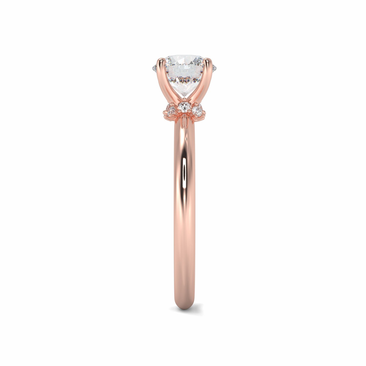 18K Rose Gold Delilah Halo Engagement Ring