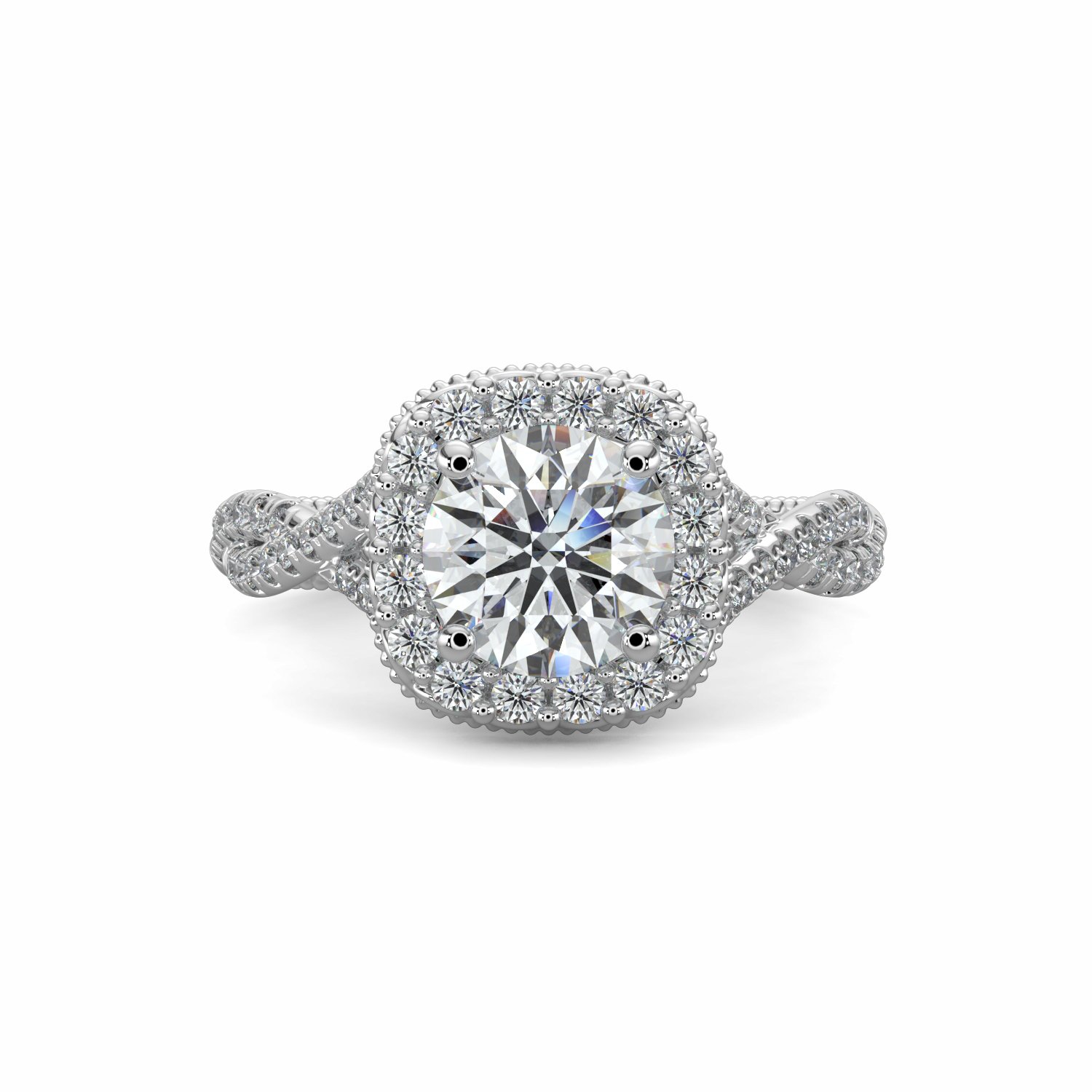 18K White Gold Genevieve Engagement Ring