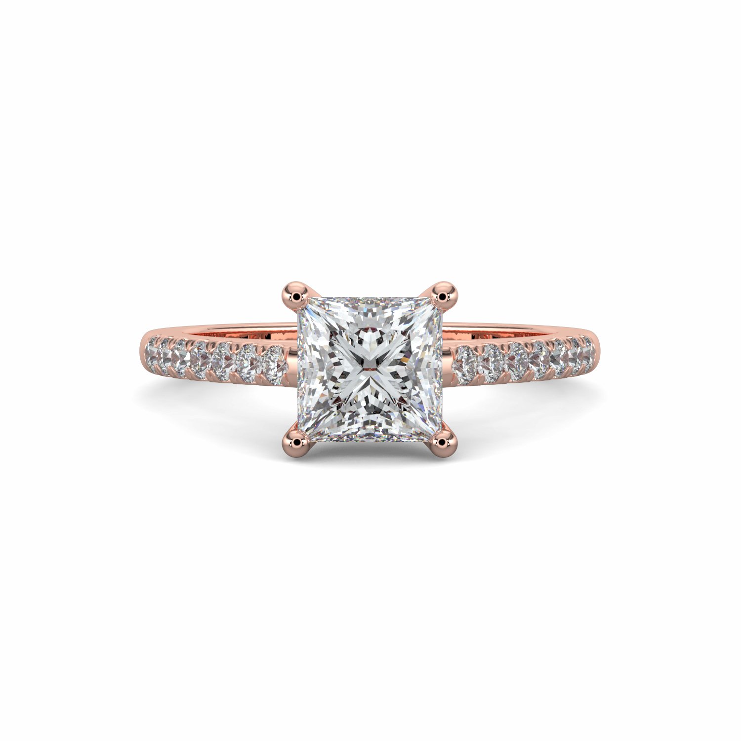 18K Rose Gold Denisa Engagement Ring