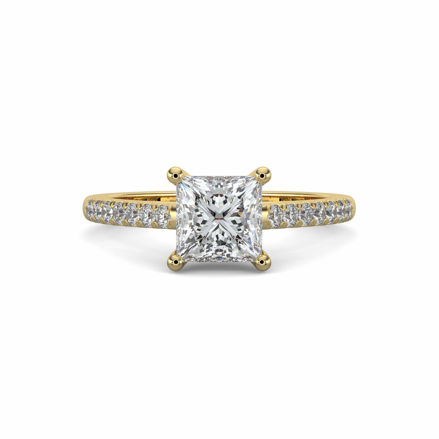 18K Yellow Gold Denisa Engagement Ring