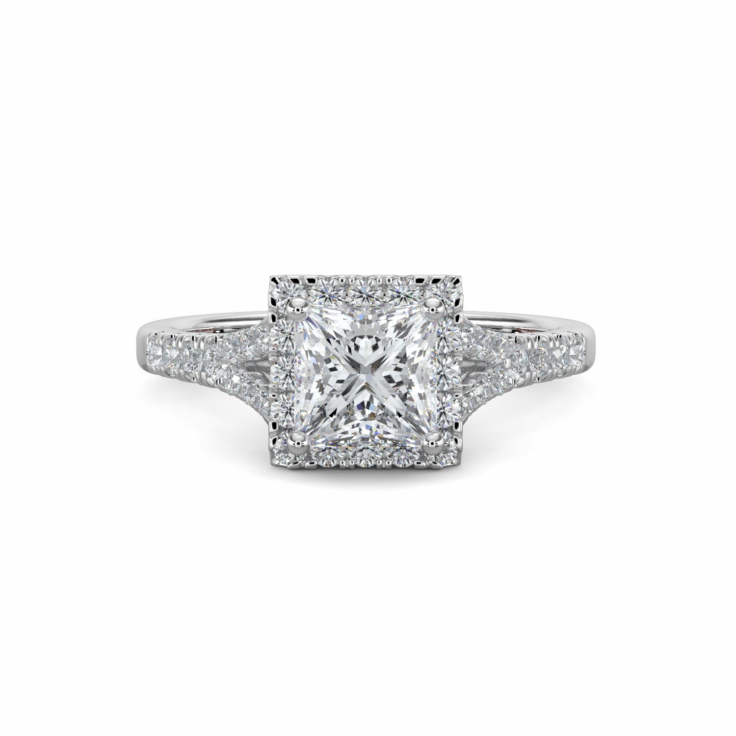 Platinum Dahlia Engagement Ring