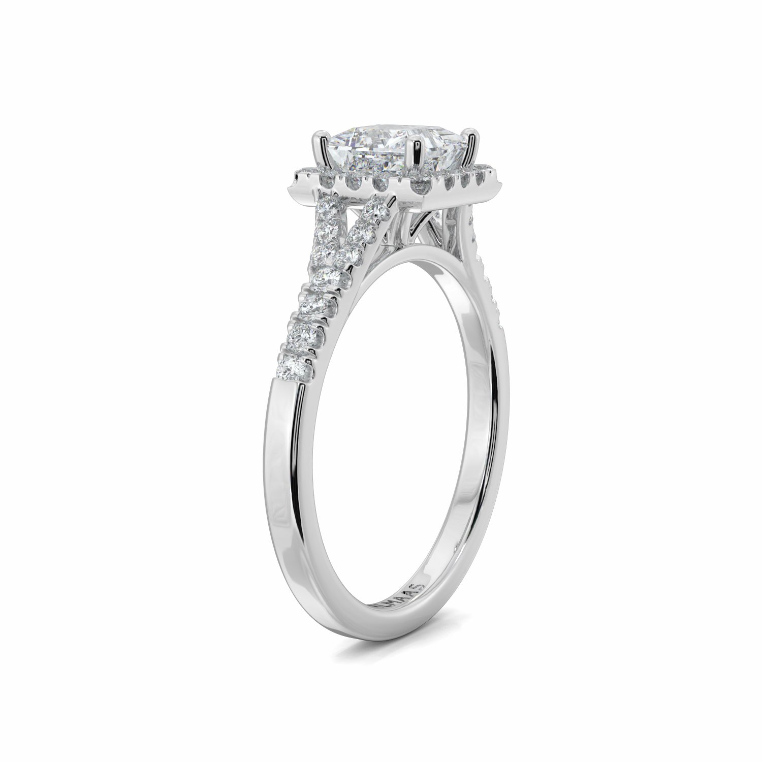 Platinum Dahlia Engagement Ring