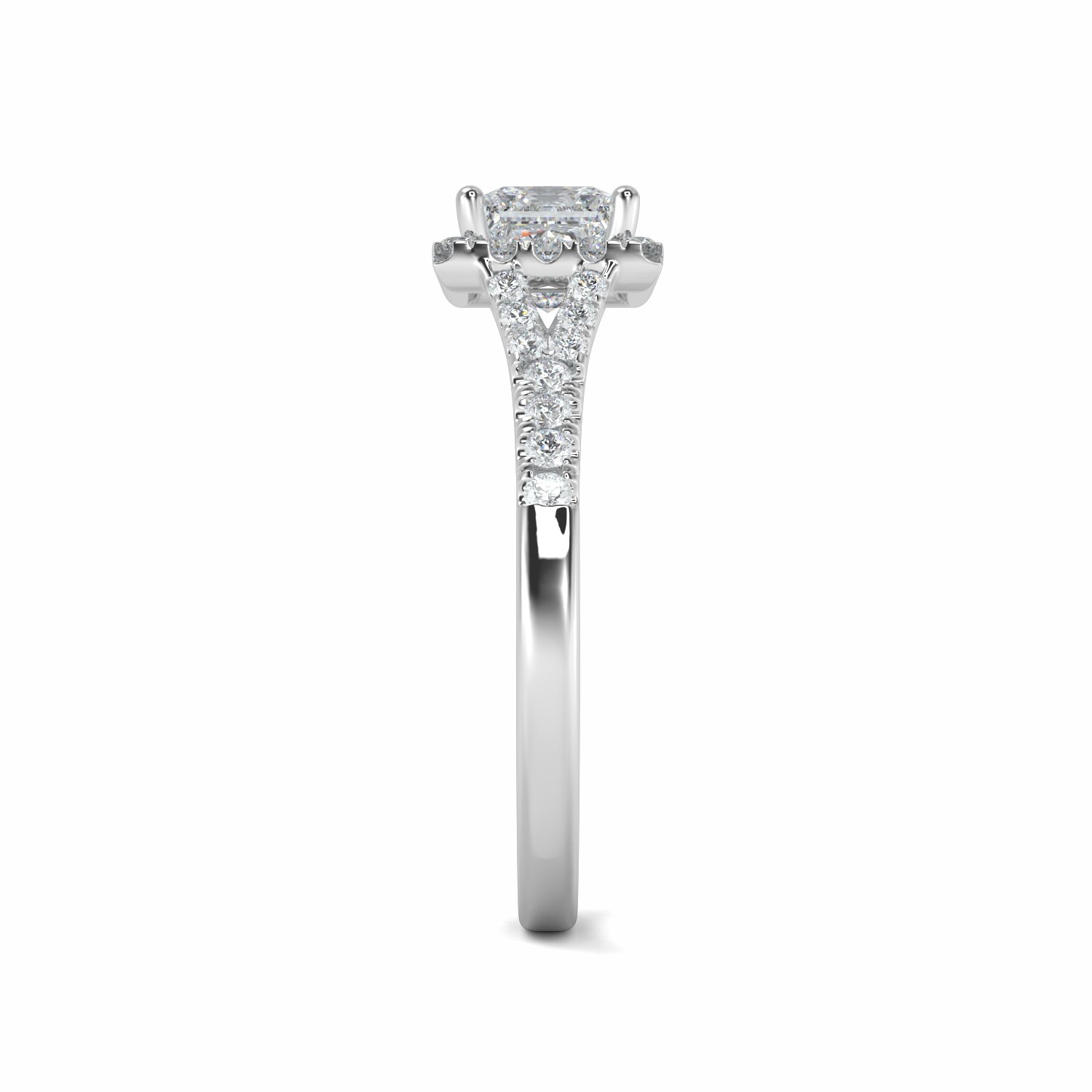 Platinum Dahlia Engagement Ring
