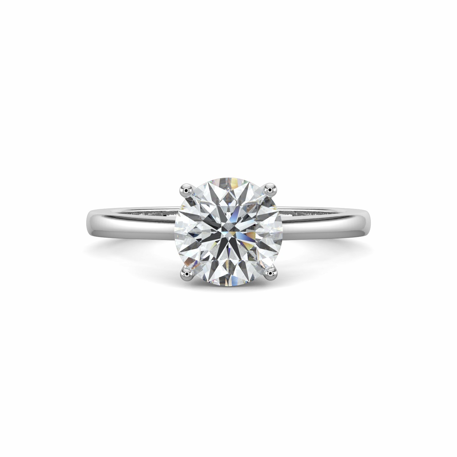 18K White Gold Aria Engagement Ring