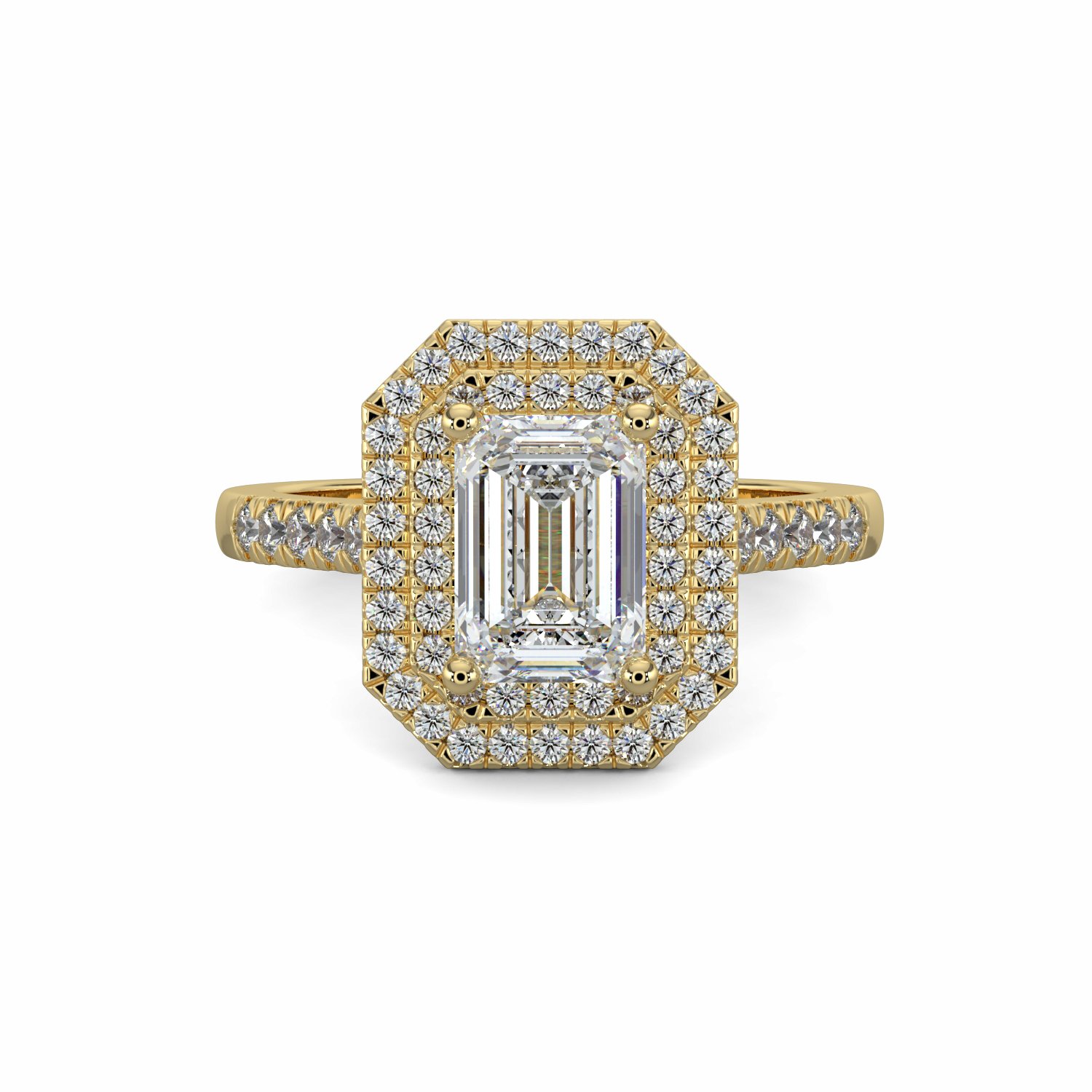 18K Yellow Gold Elizabeth Engagement Ring