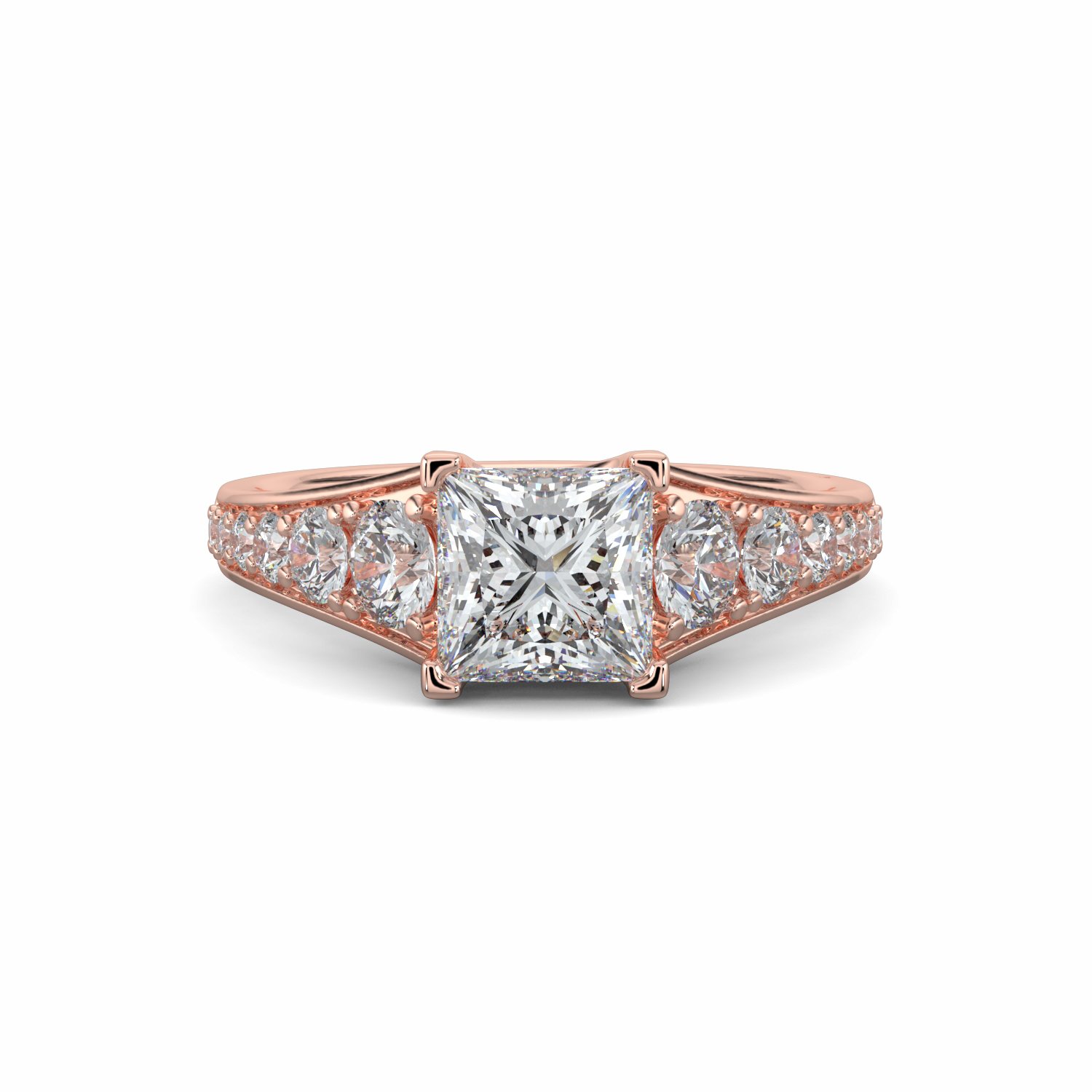 18K Rose Gold Celestine Engagement Ring