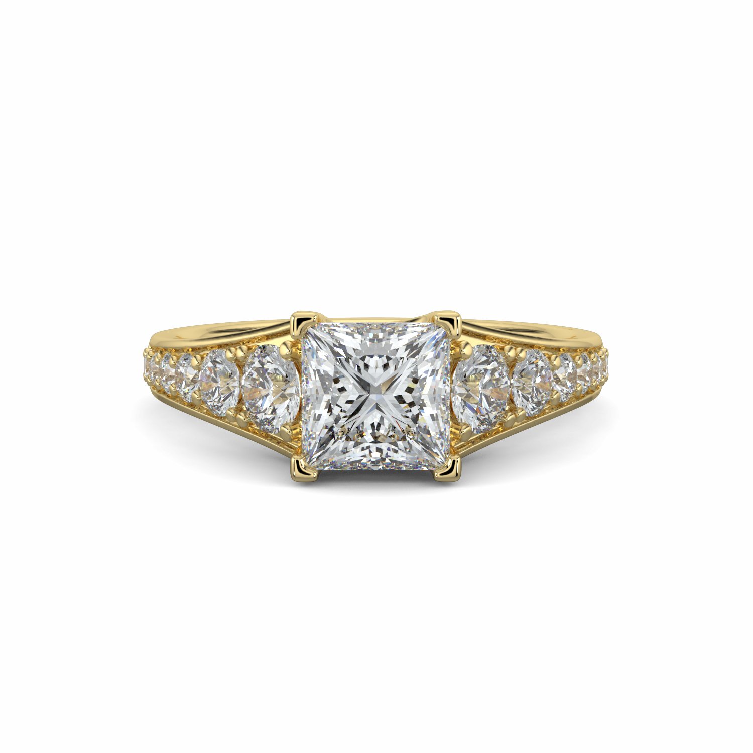 18K Yellow Gold Celestine Engagement Ring