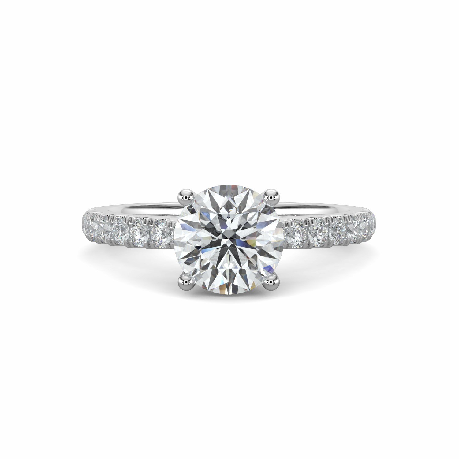 18K White Gold Leah Engagement Ring