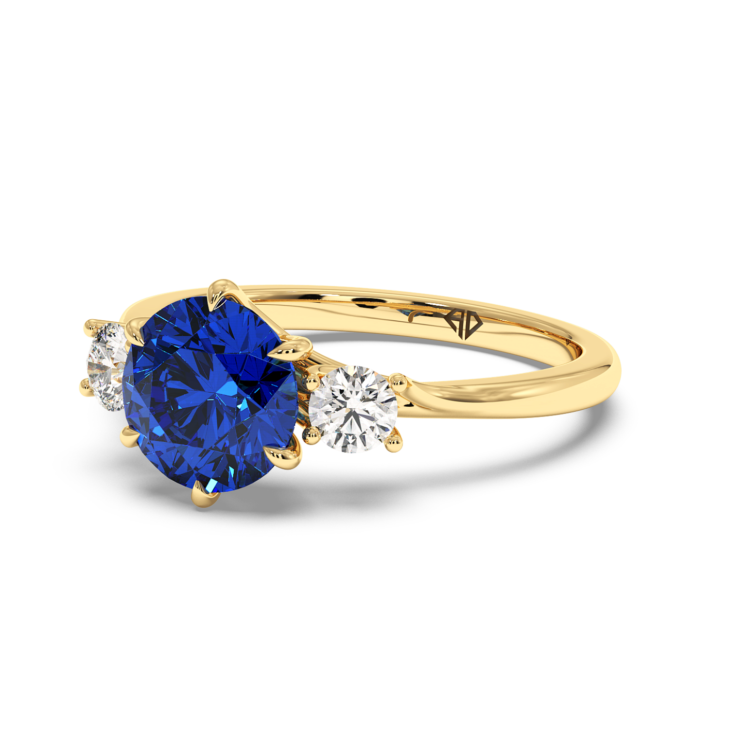 18K Yellow Gold Dove Engagement Ring