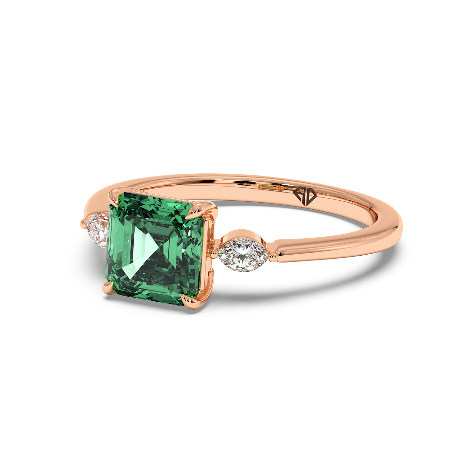 18K Rose Gold Montana Engagement Ring