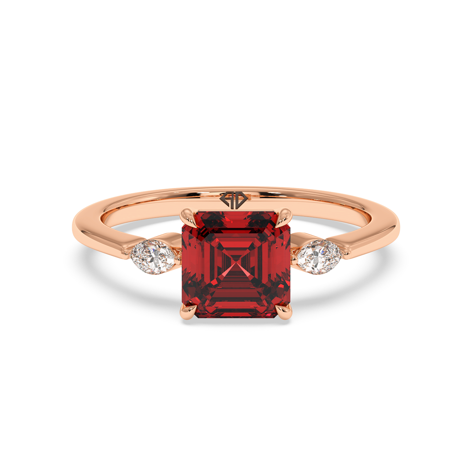 18K Rose Gold Montana Engagement Ring