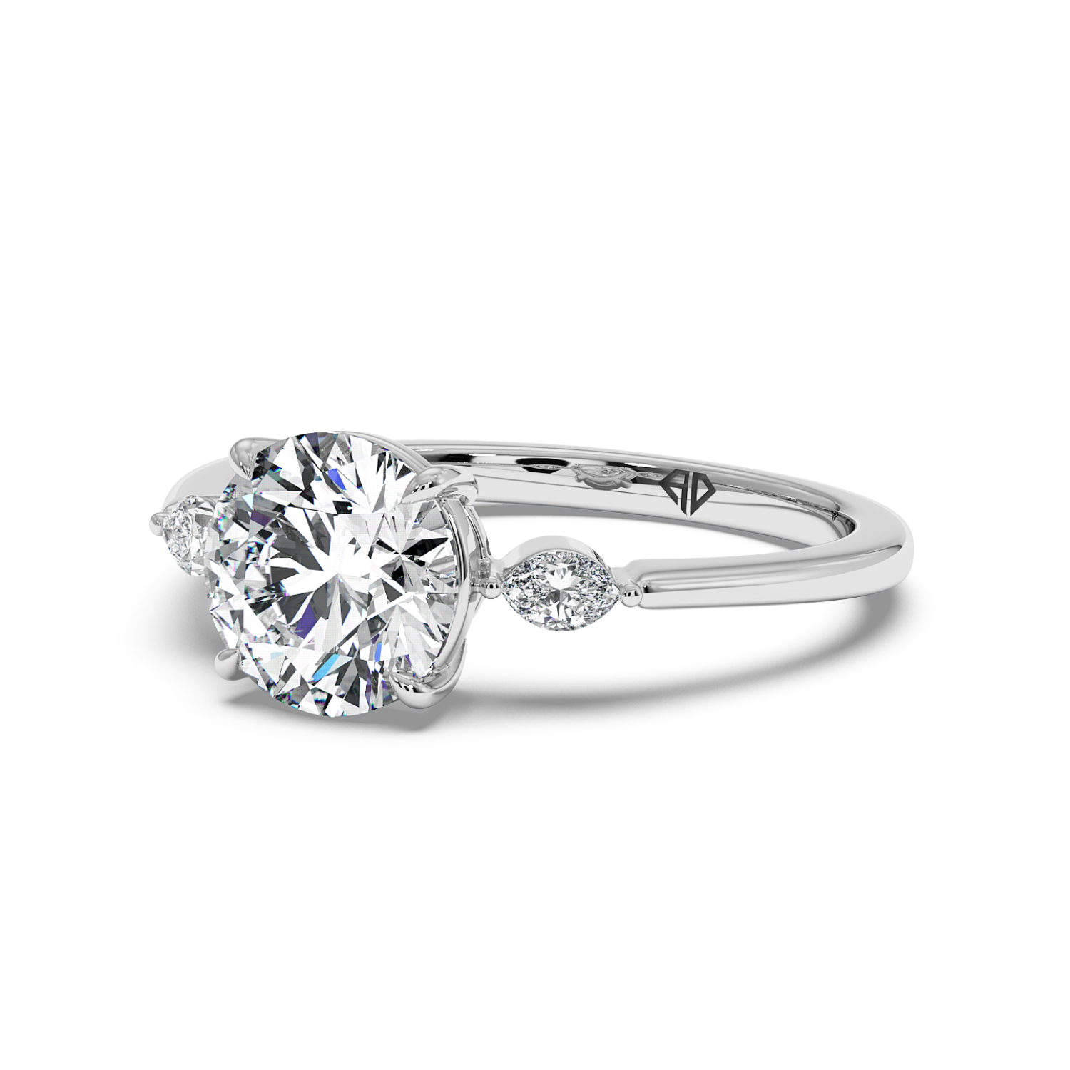 18K White Gold Montana Engagement Ring
