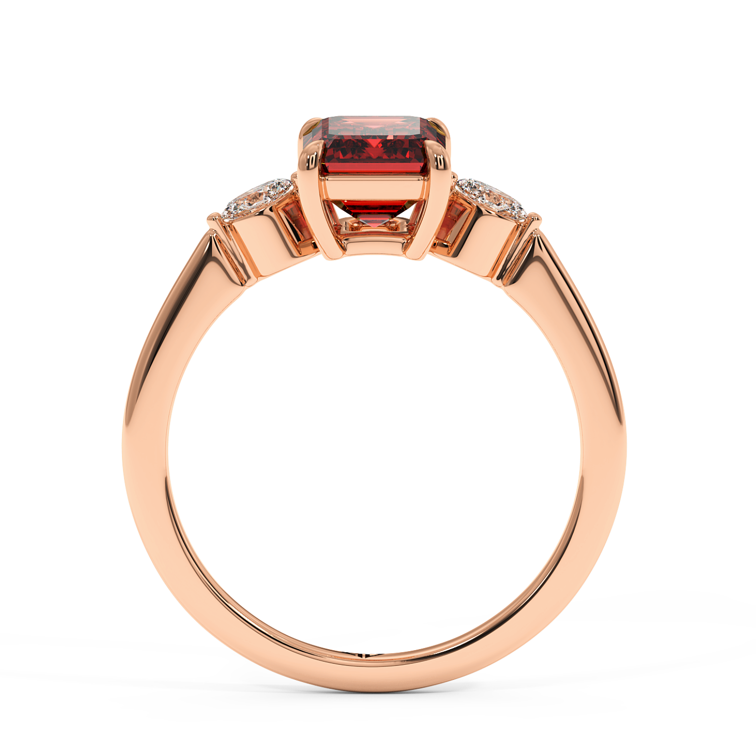 18K Rose Gold Montana Engagement Ring