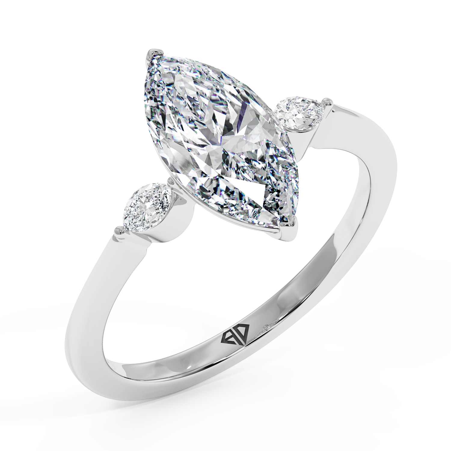 18K White Gold Montana Engagement Ring