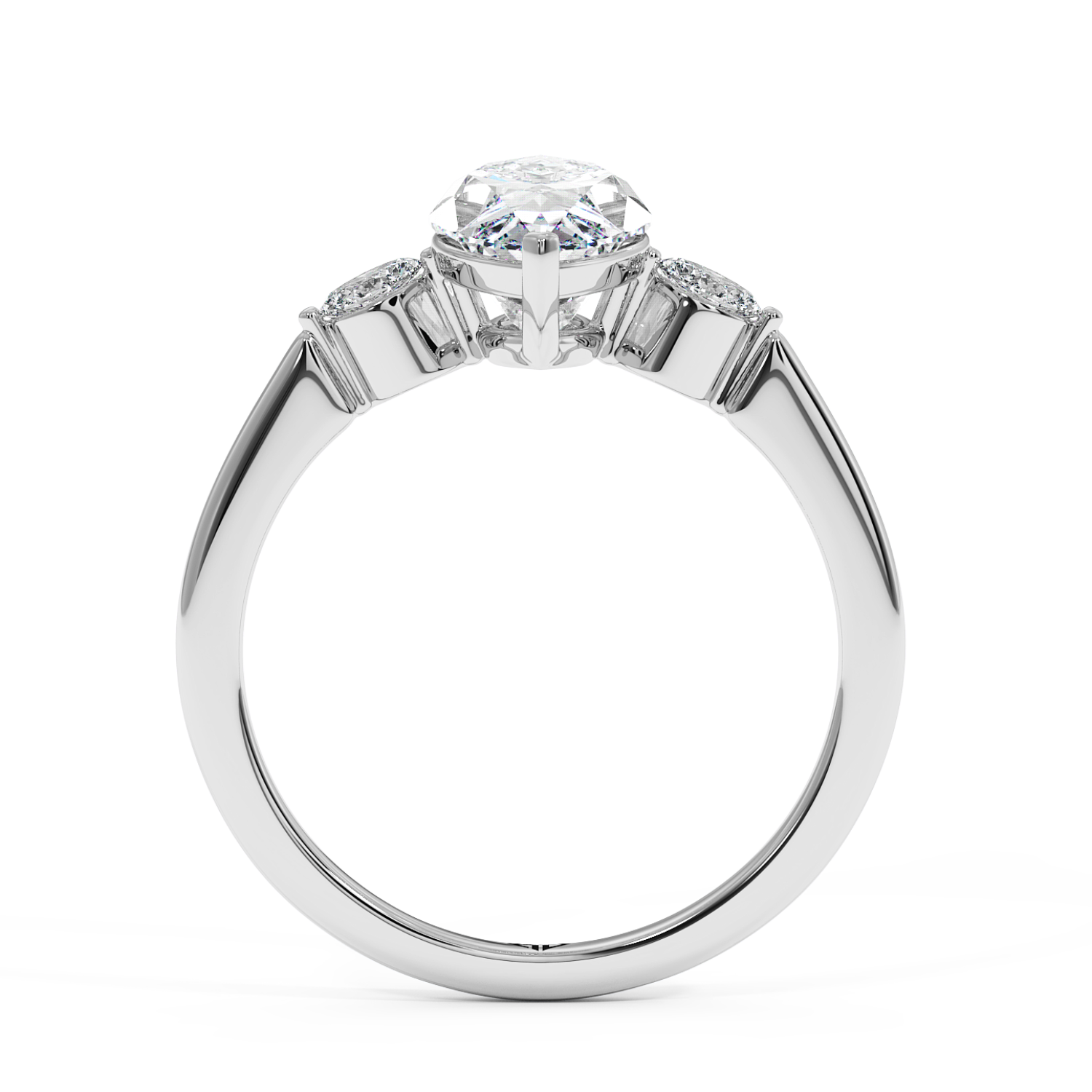 18K White Gold Montana Engagement Ring