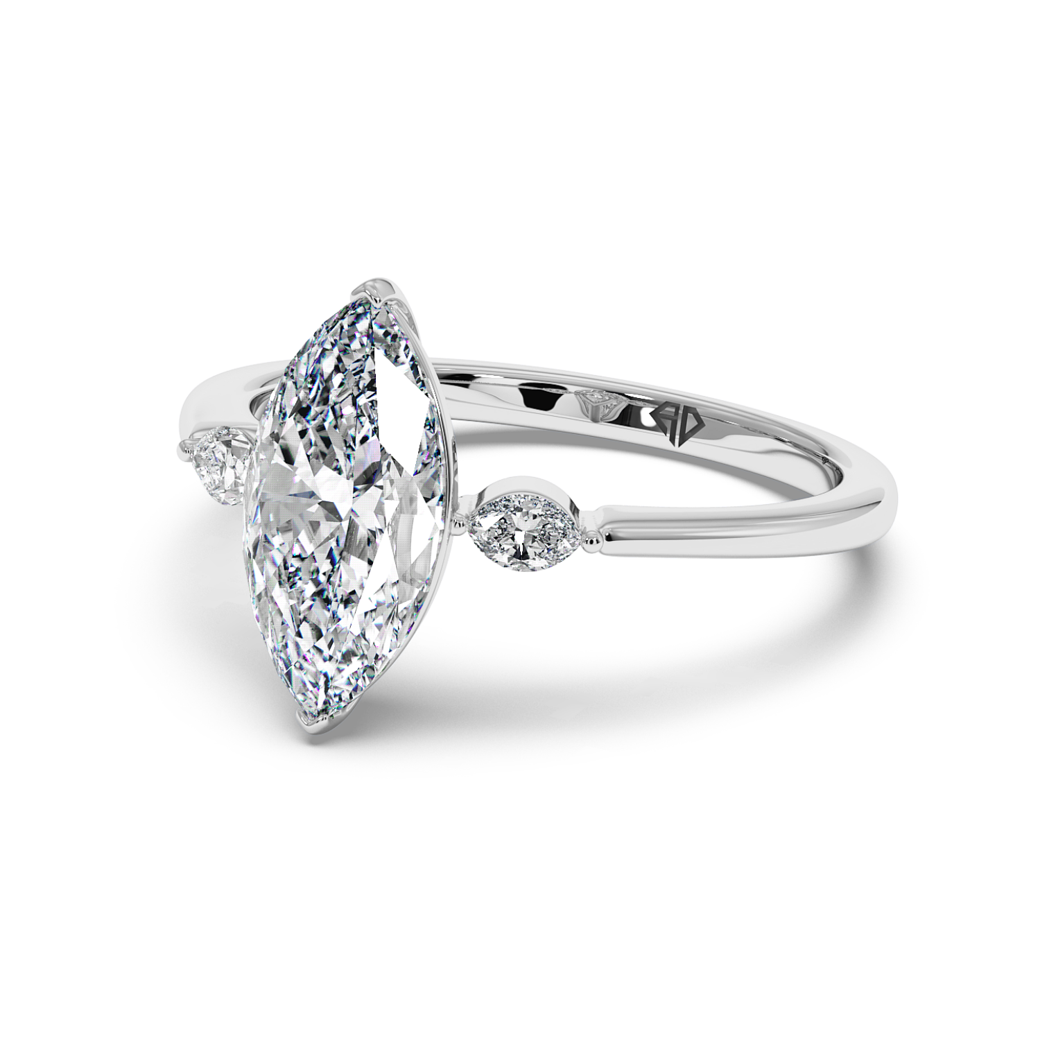 18K White Gold Montana Engagement Ring