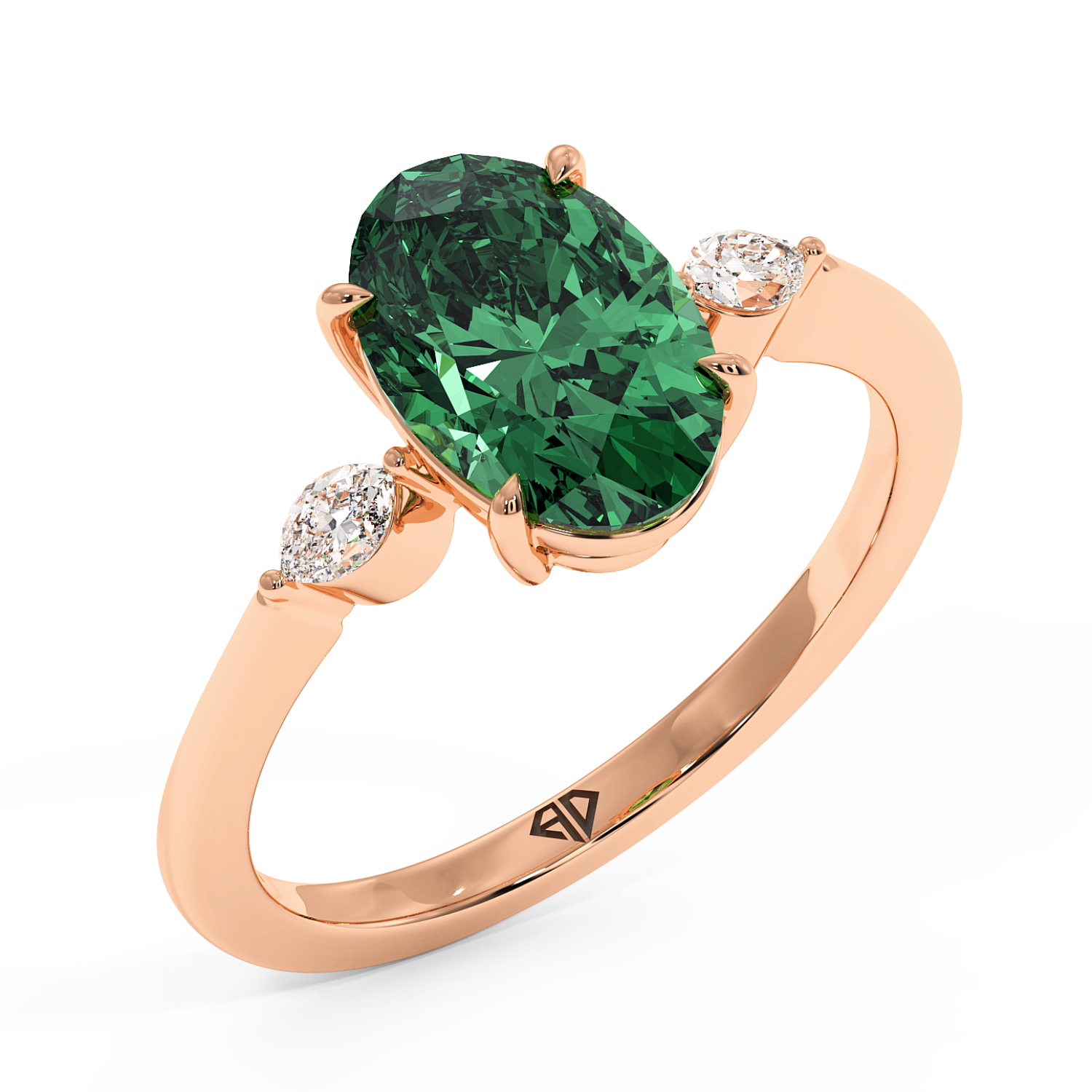 18K Rose Gold Montana Engagement Ring