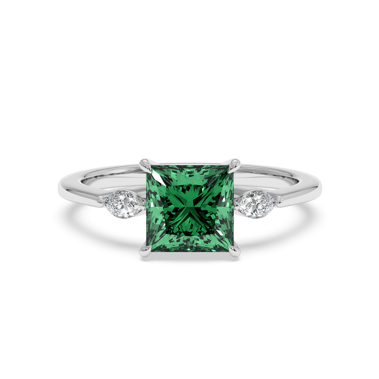 18K White Gold Montana Engagement Ring