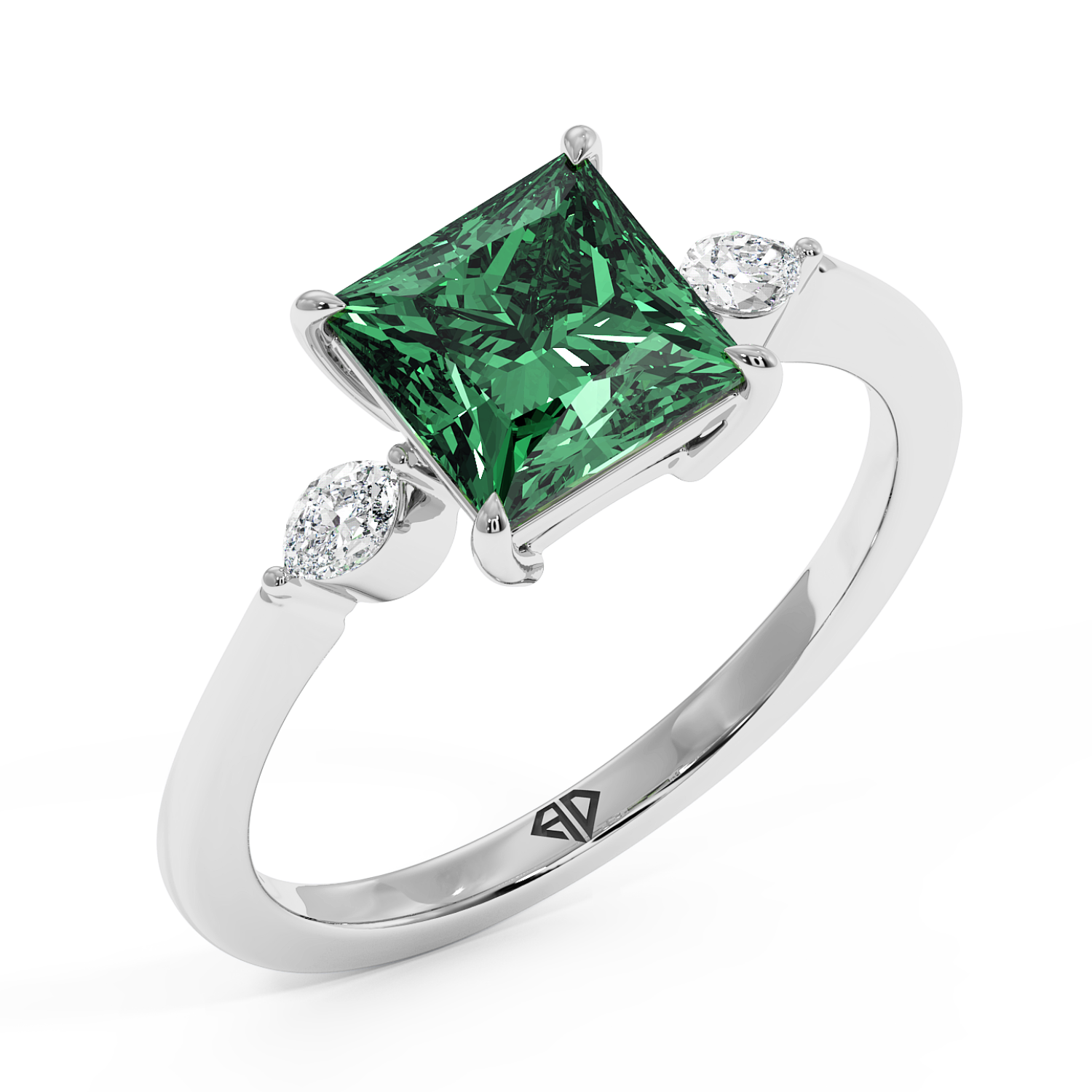 18K White Gold Montana Engagement Ring