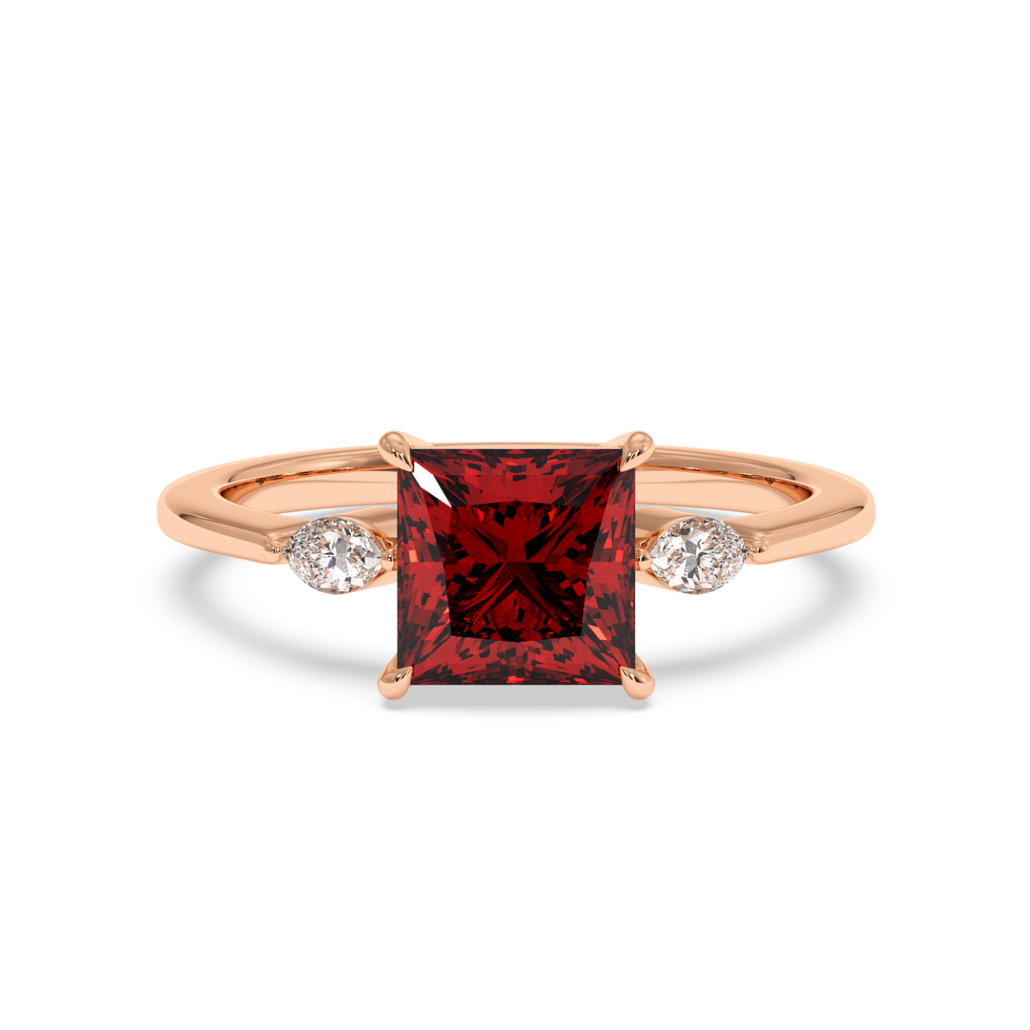 18K Rose Gold Montana Engagement Ring