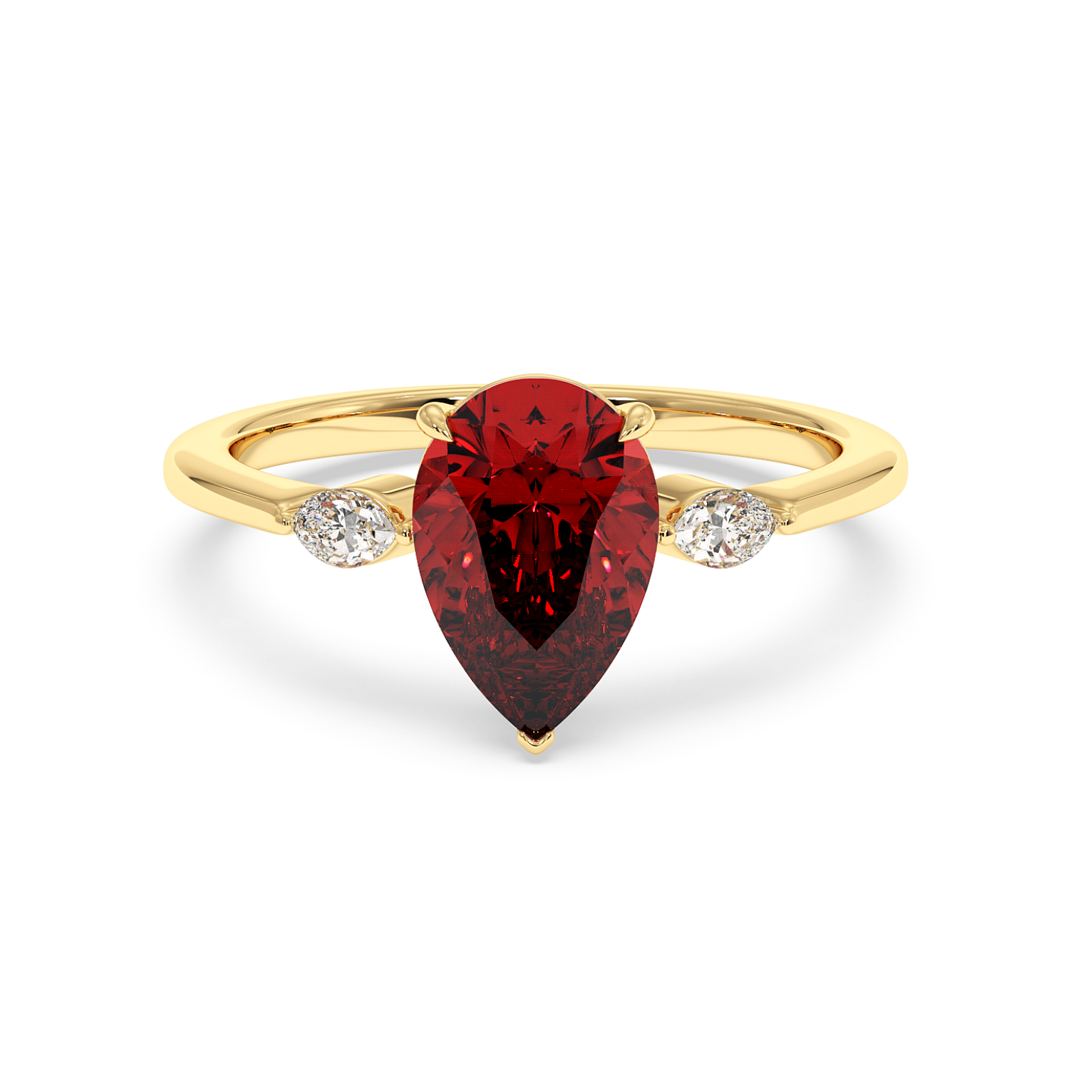 18K Yellow Gold Montana Engagement Ring