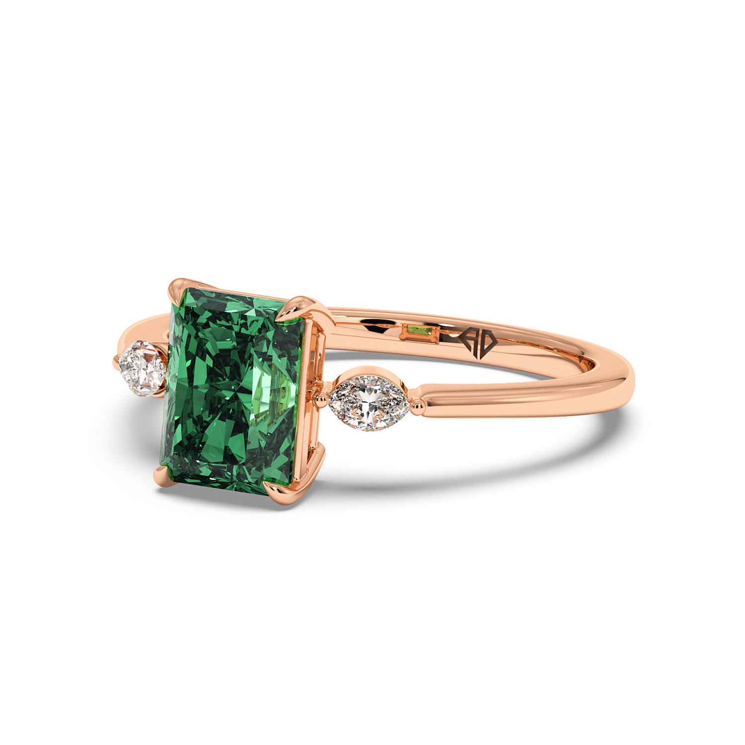 18K Rose Gold Montana Engagement Ring