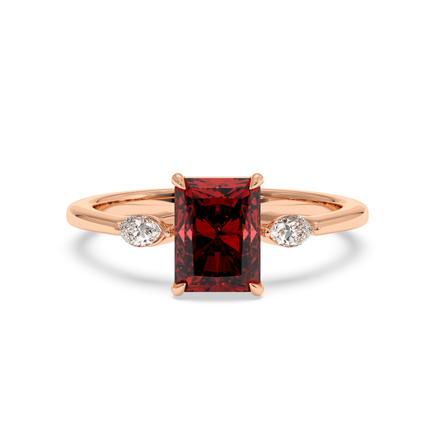 18K Rose Gold Montana Engagement Ring