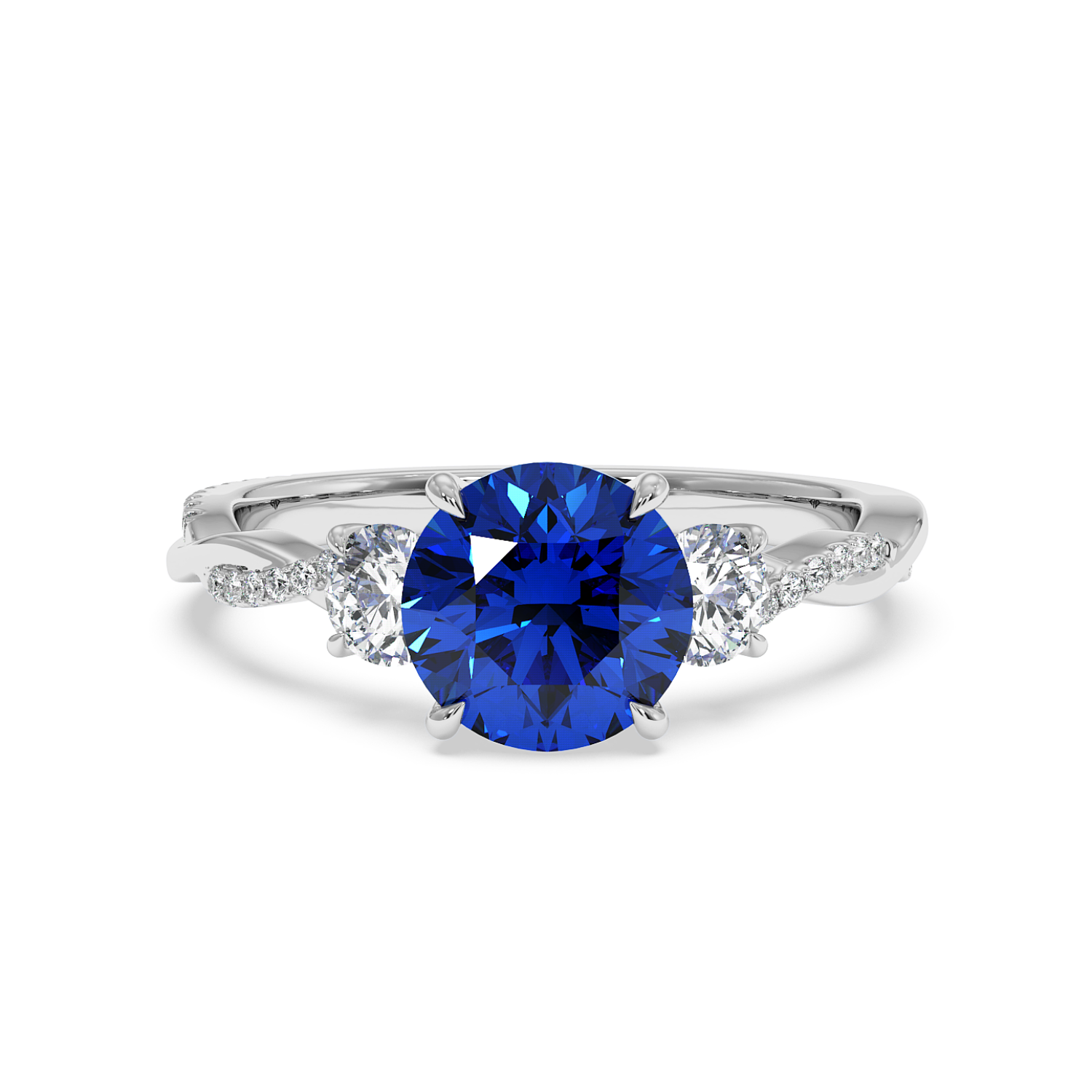 18K White Gold Posie Engagement Ring