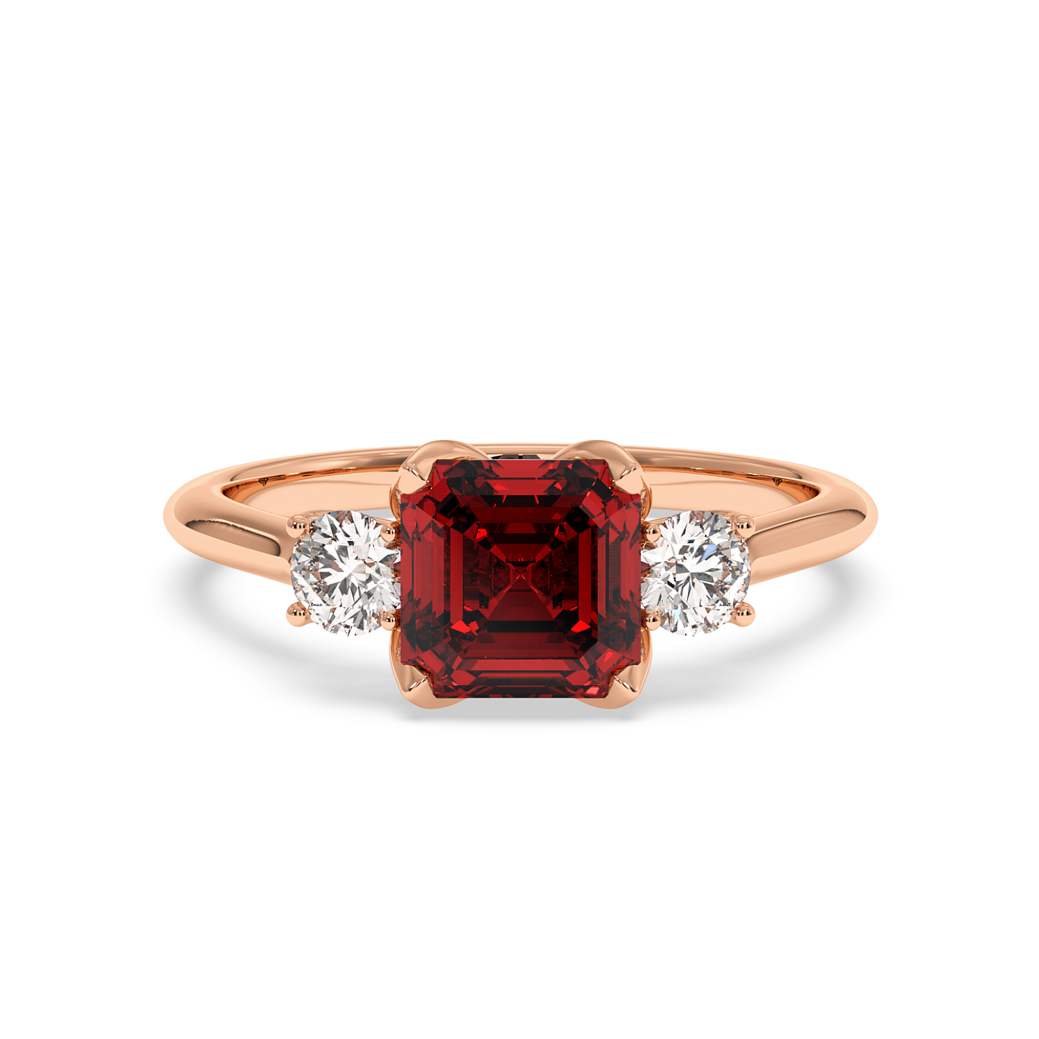 18K Rose Gold Dolce Engagement Ring