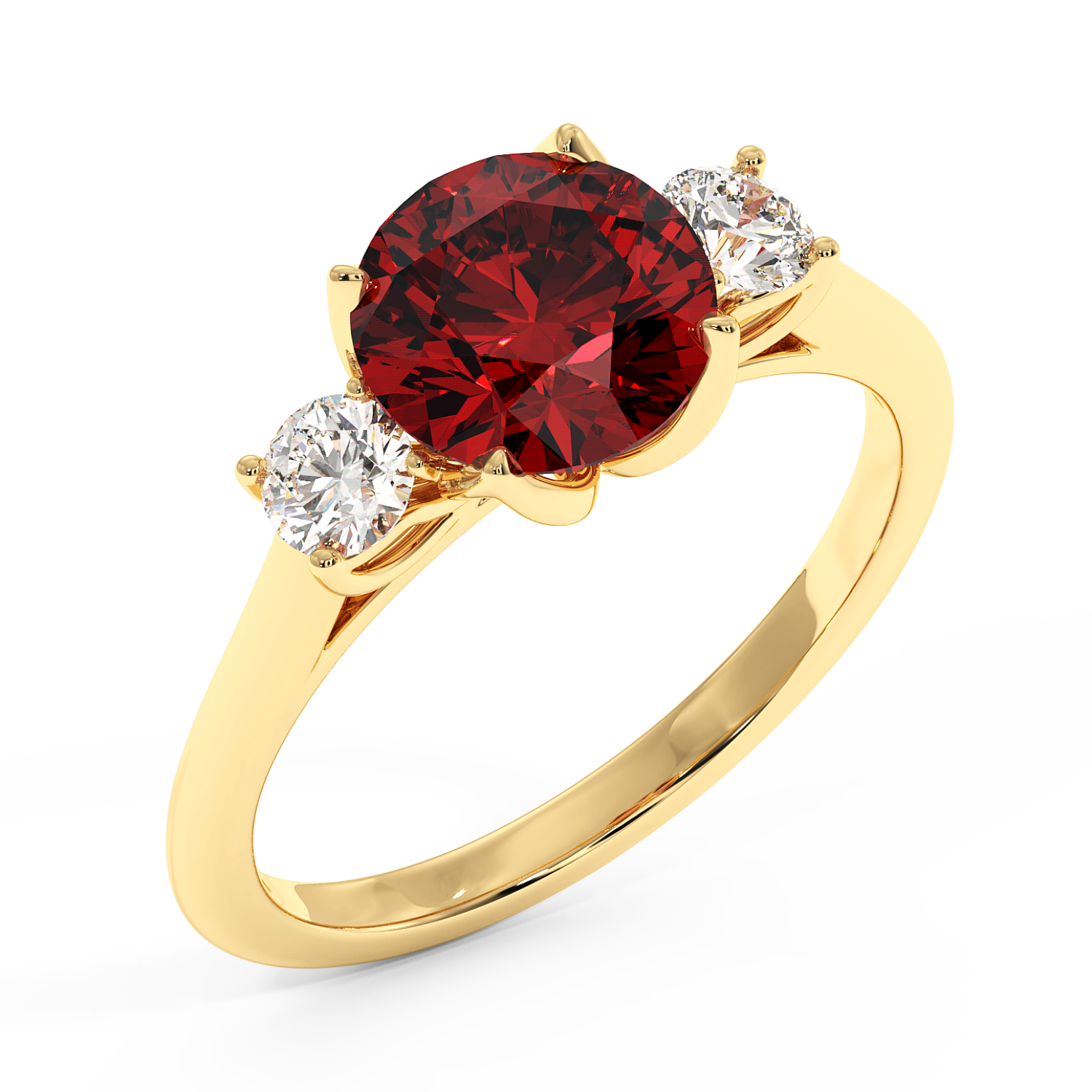 18K Yellow Gold Dolce Engagement Ring