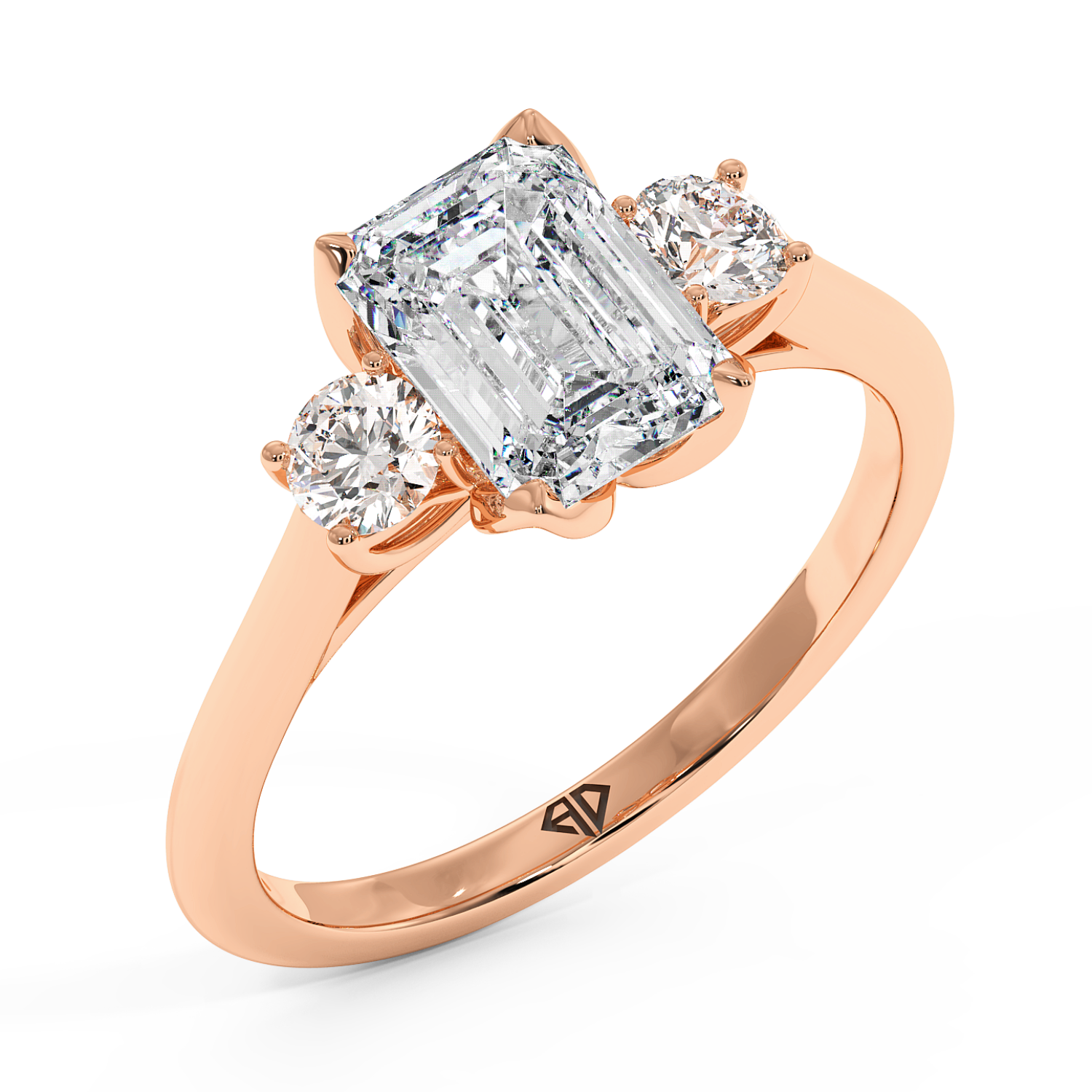 18K Rose Gold Dolce Engagement Ring