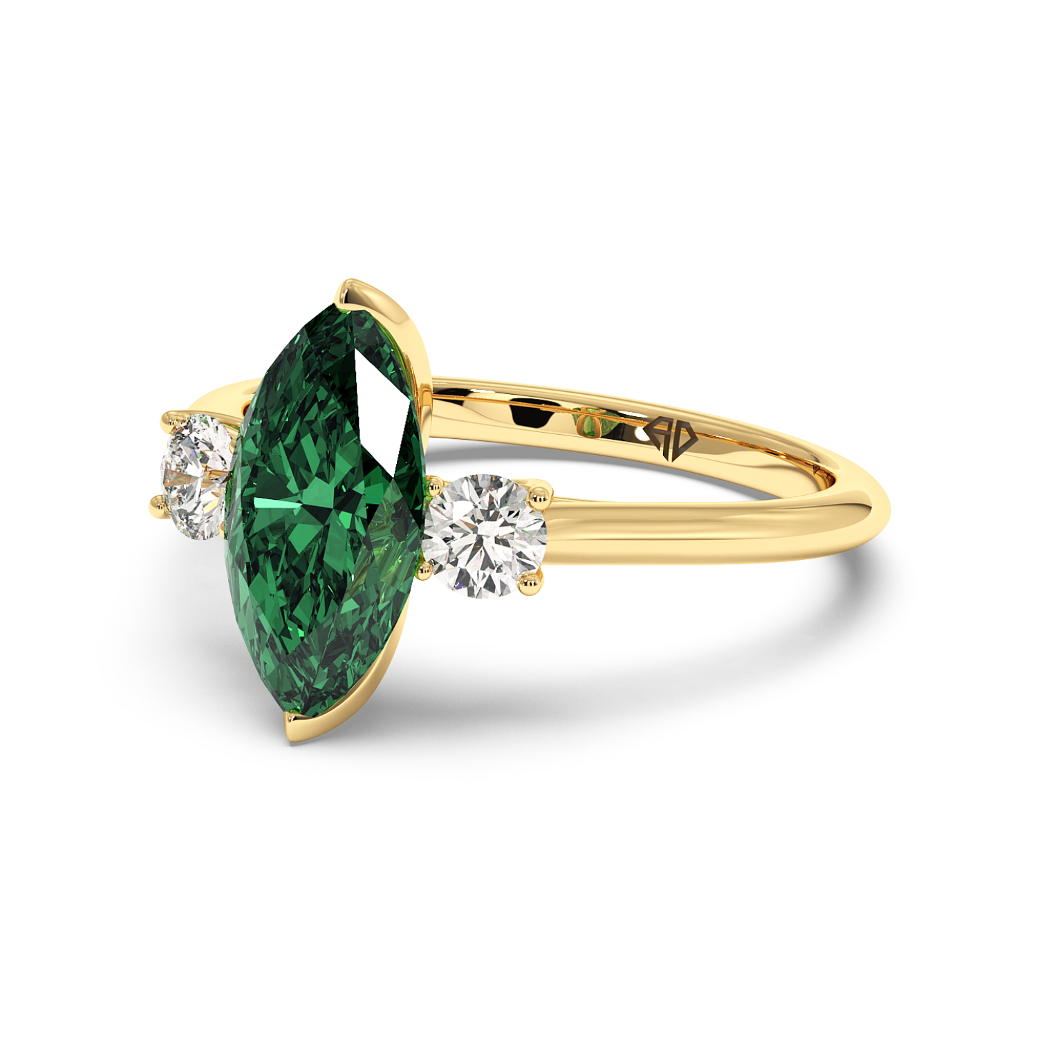 18K Yellow Gold Dolce Engagement Ring