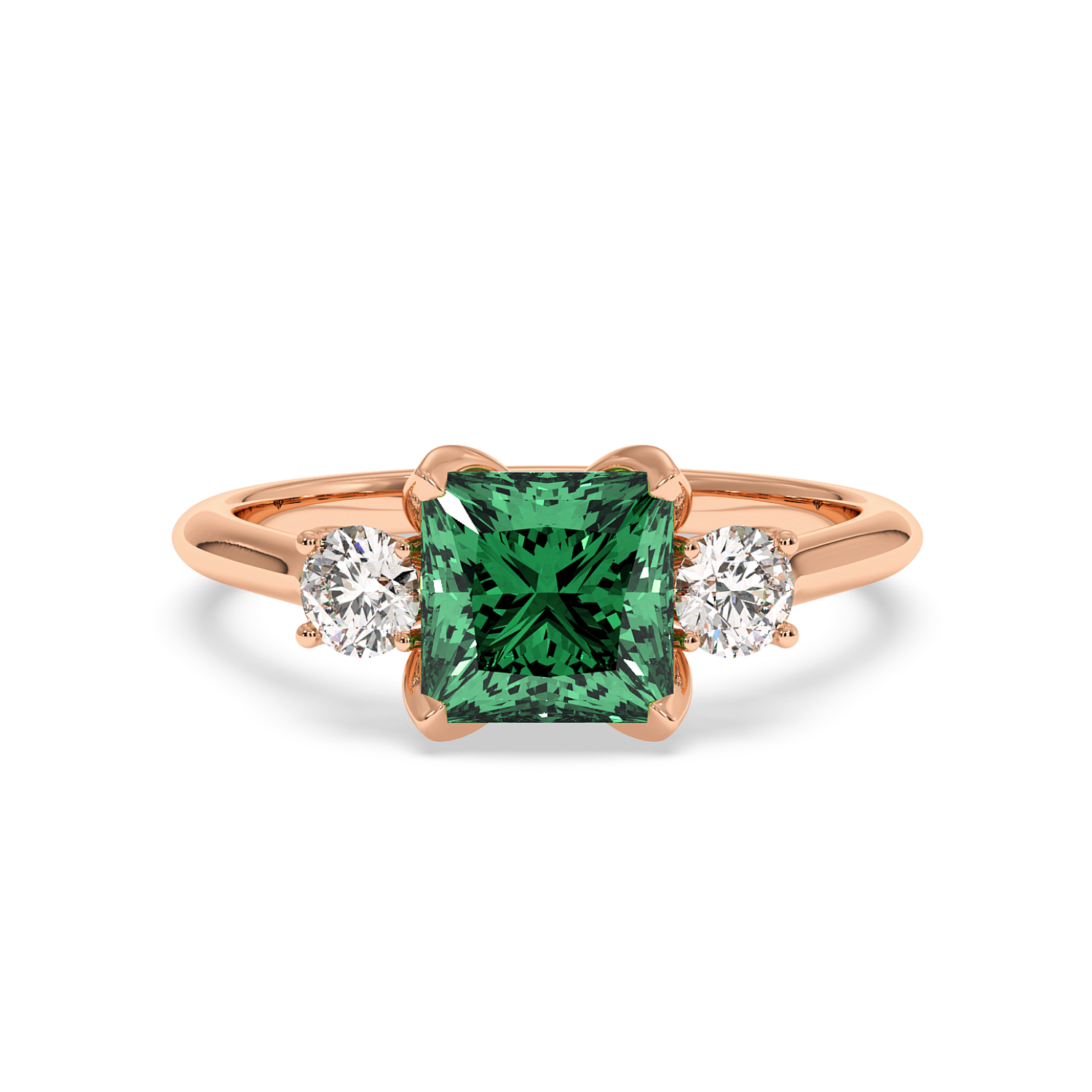 18K Rose Gold Dolce Engagement Ring