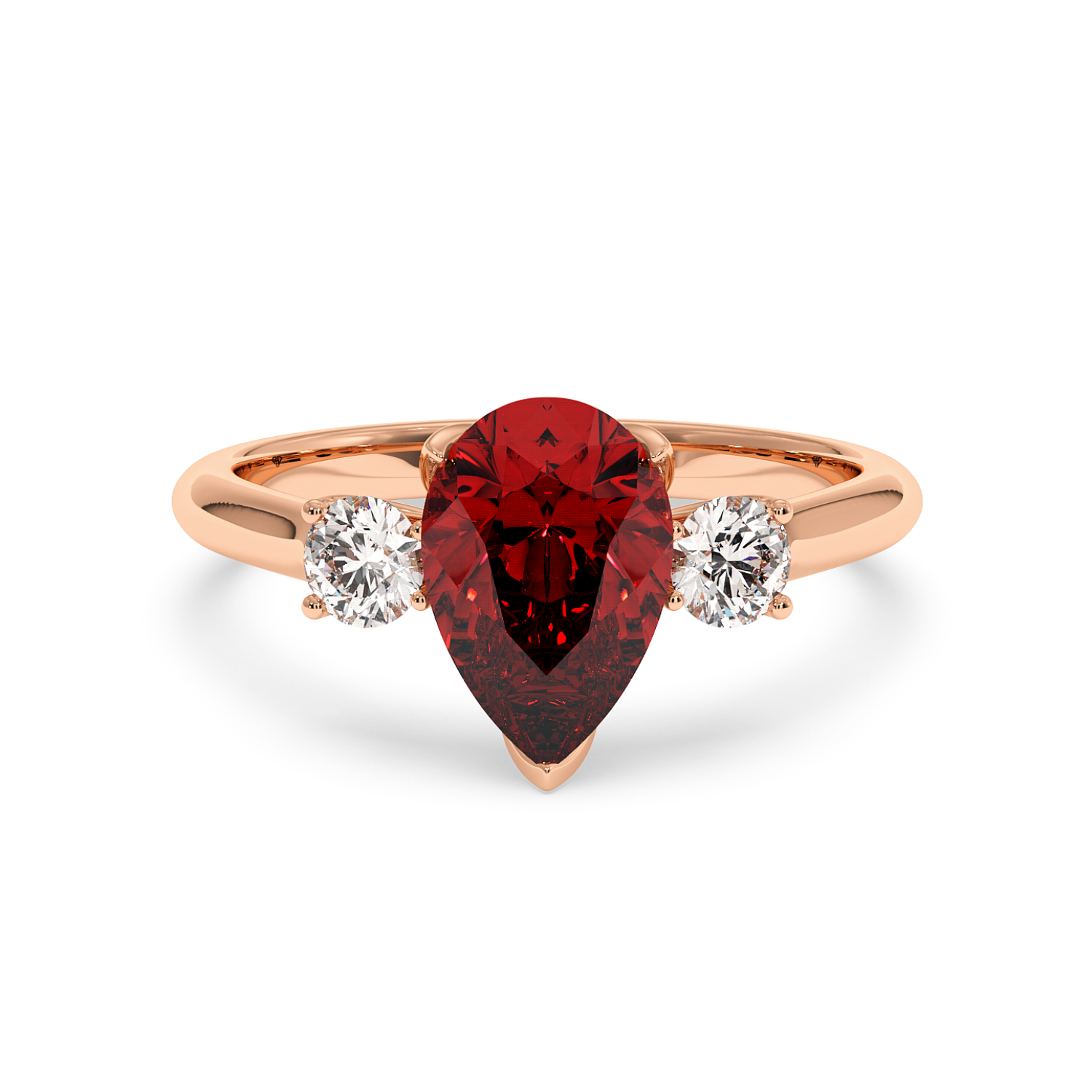 18K Rose Gold Dolce Engagement Ring