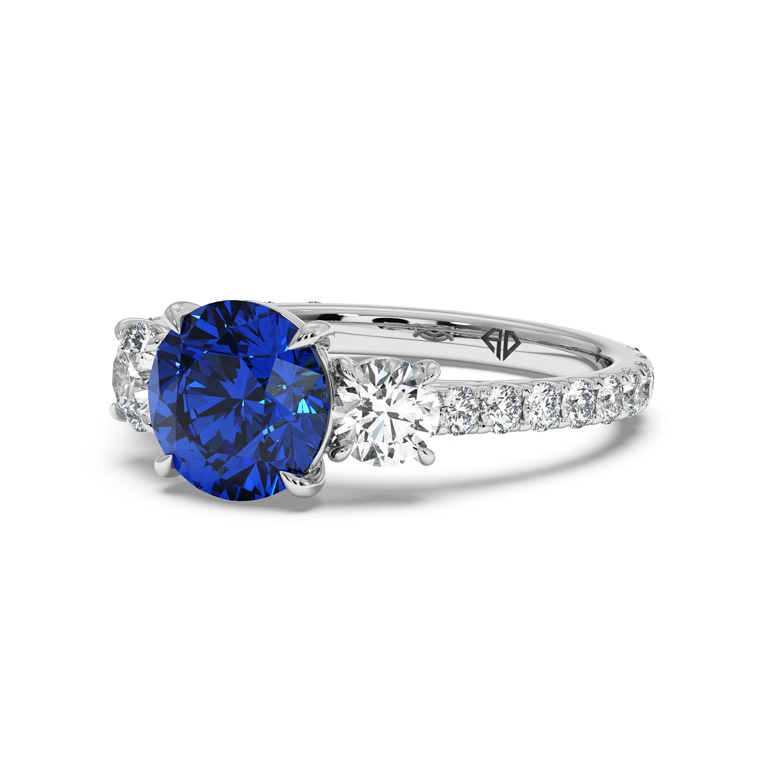 Platinum Blossom Engagement Ring