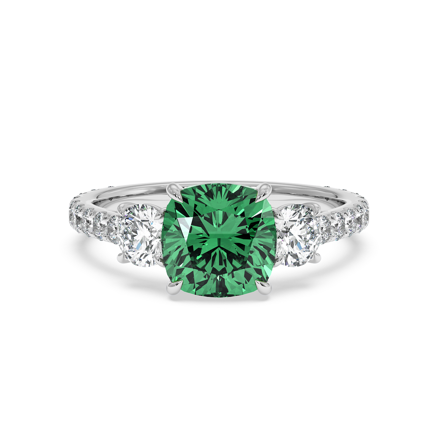 Platinum Blossom Engagement Ring
